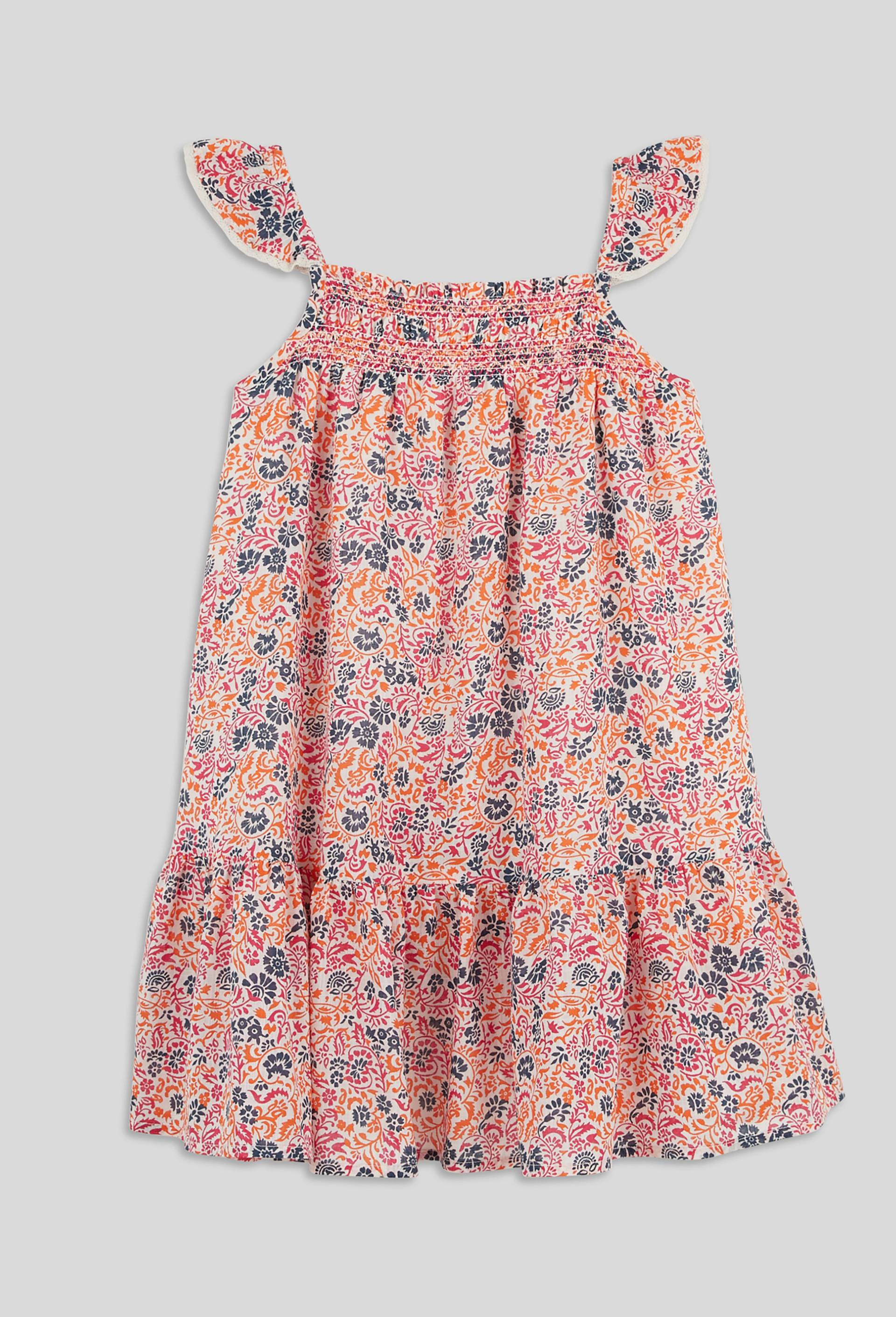 Robe imprimée en coton, coton BIO, Beige clair, large image number 1