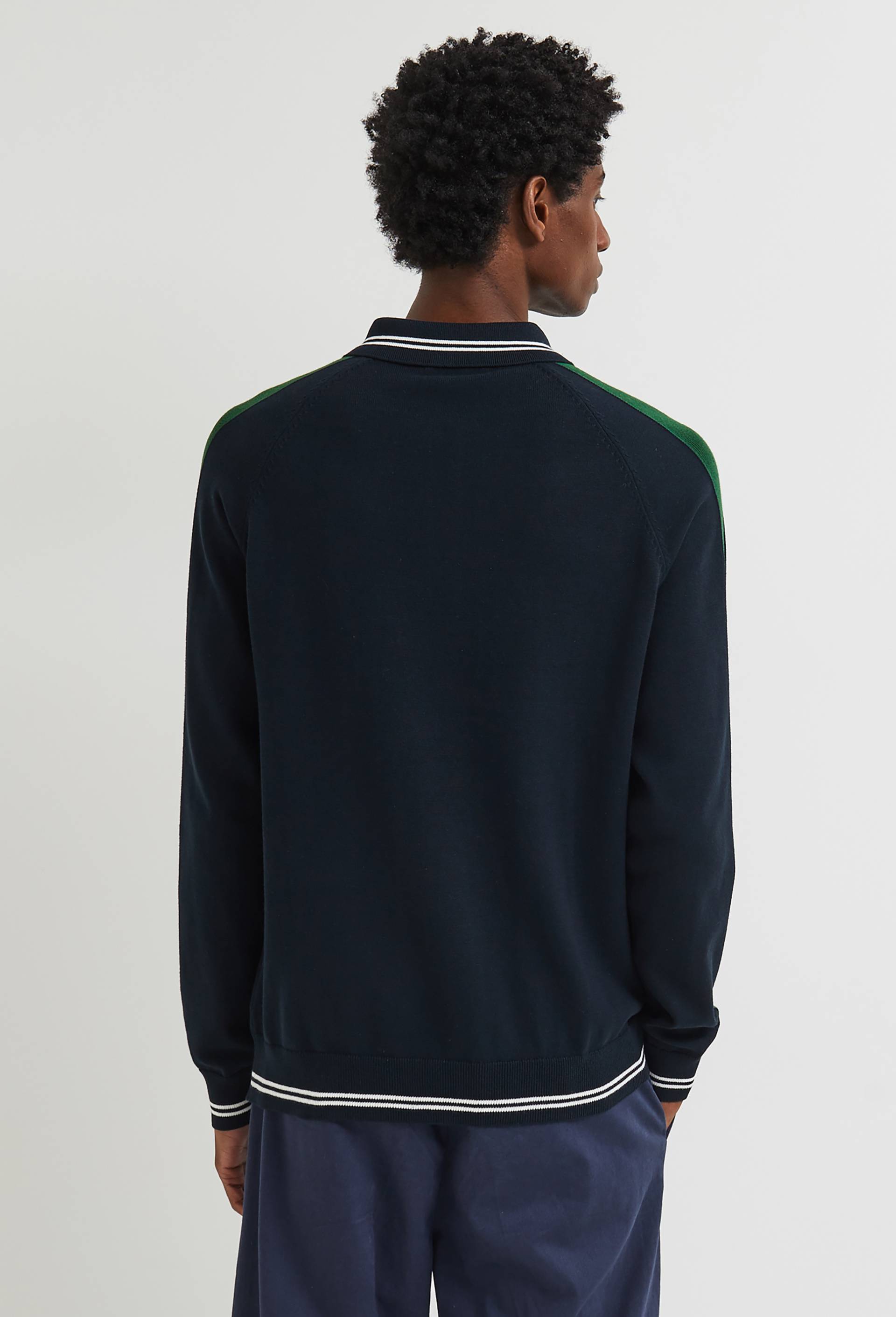 Pull de golf en maille, Bleu foncé, large image number 1.0