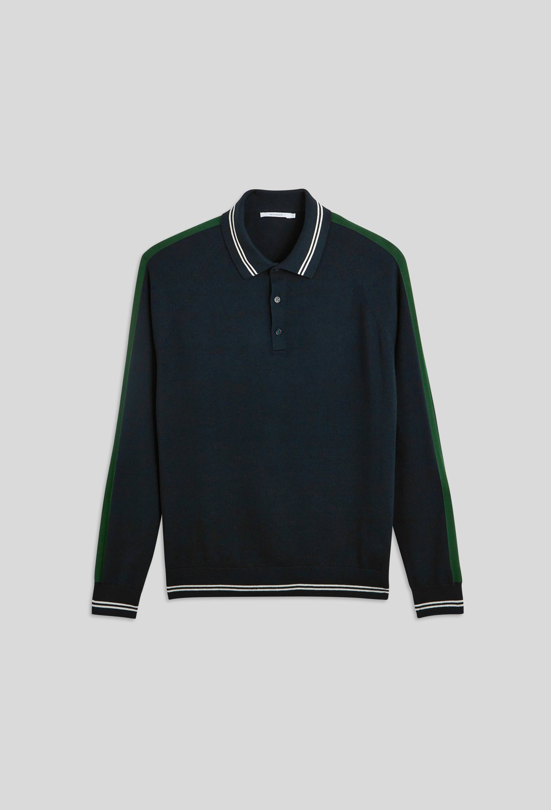 Pull de golf en maille, Bleu foncé, large image number 2