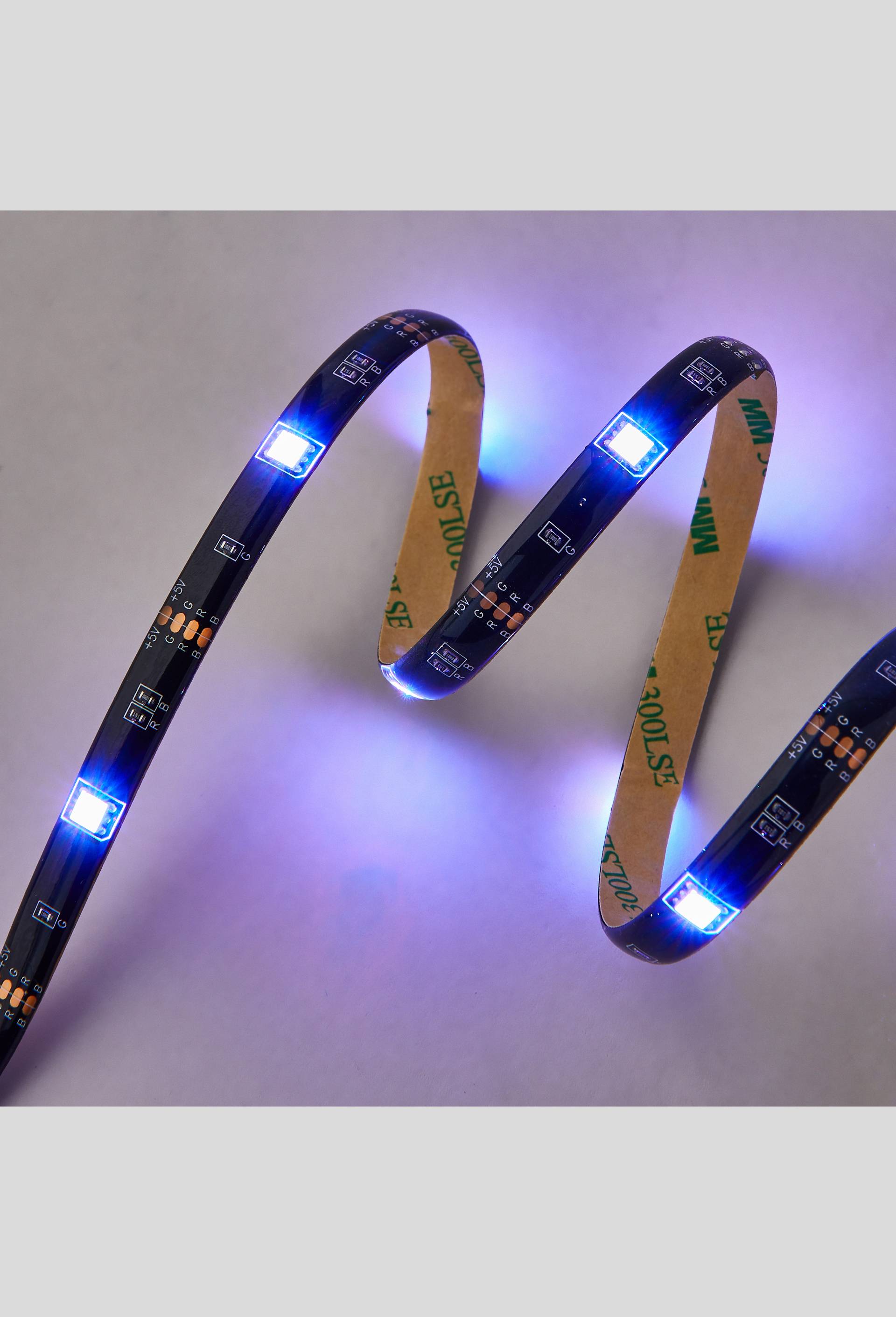 Ruban led RGB USB, Noir, large image number 1