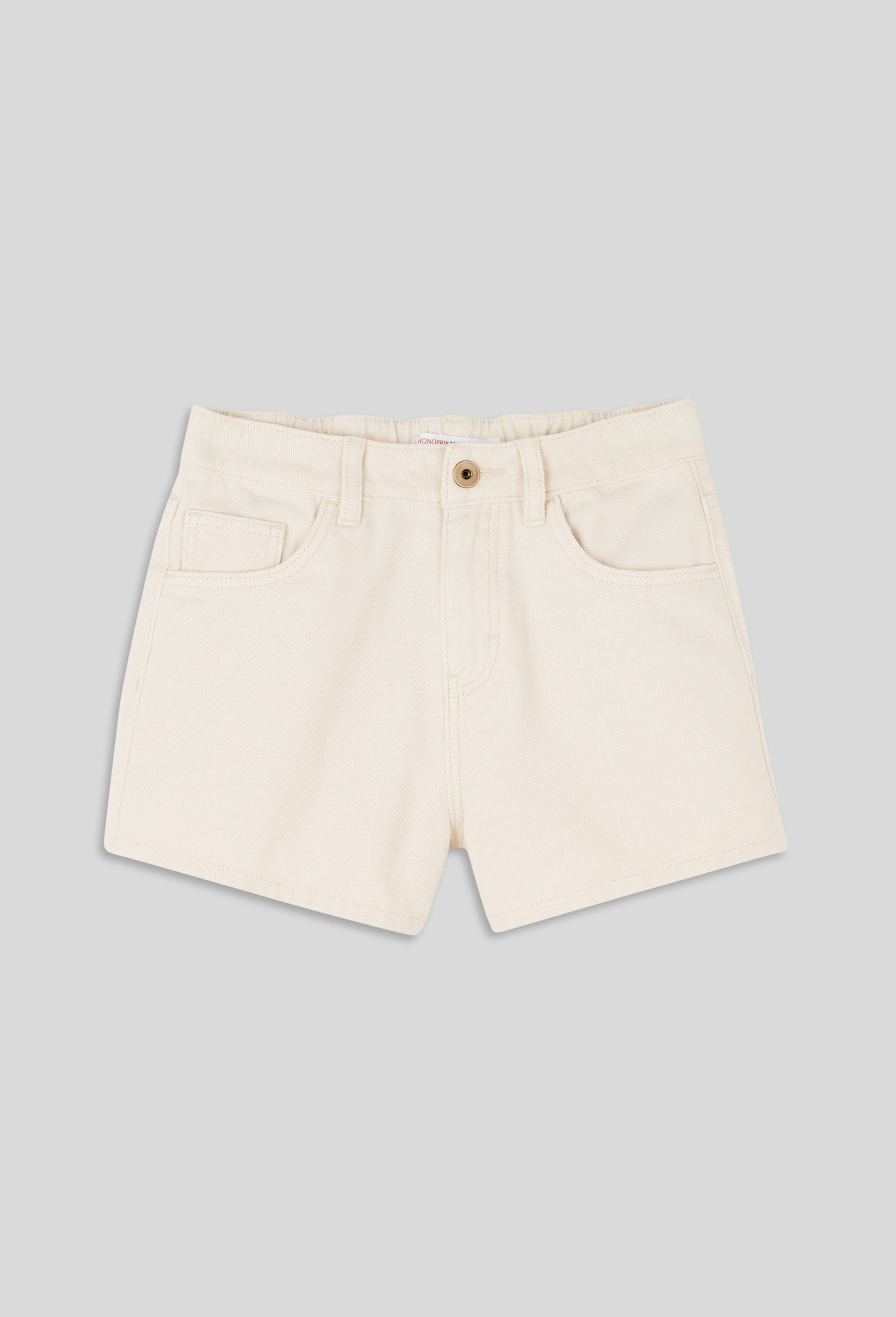 Short en twill, Oeko-Tex, Beige clair, large image number 0