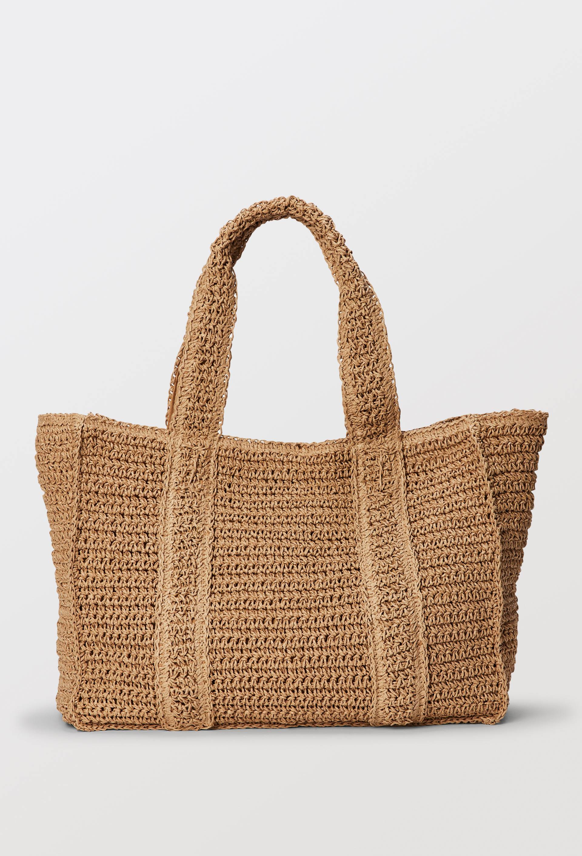 Panier en paille papier, Beige clair, large image number 1