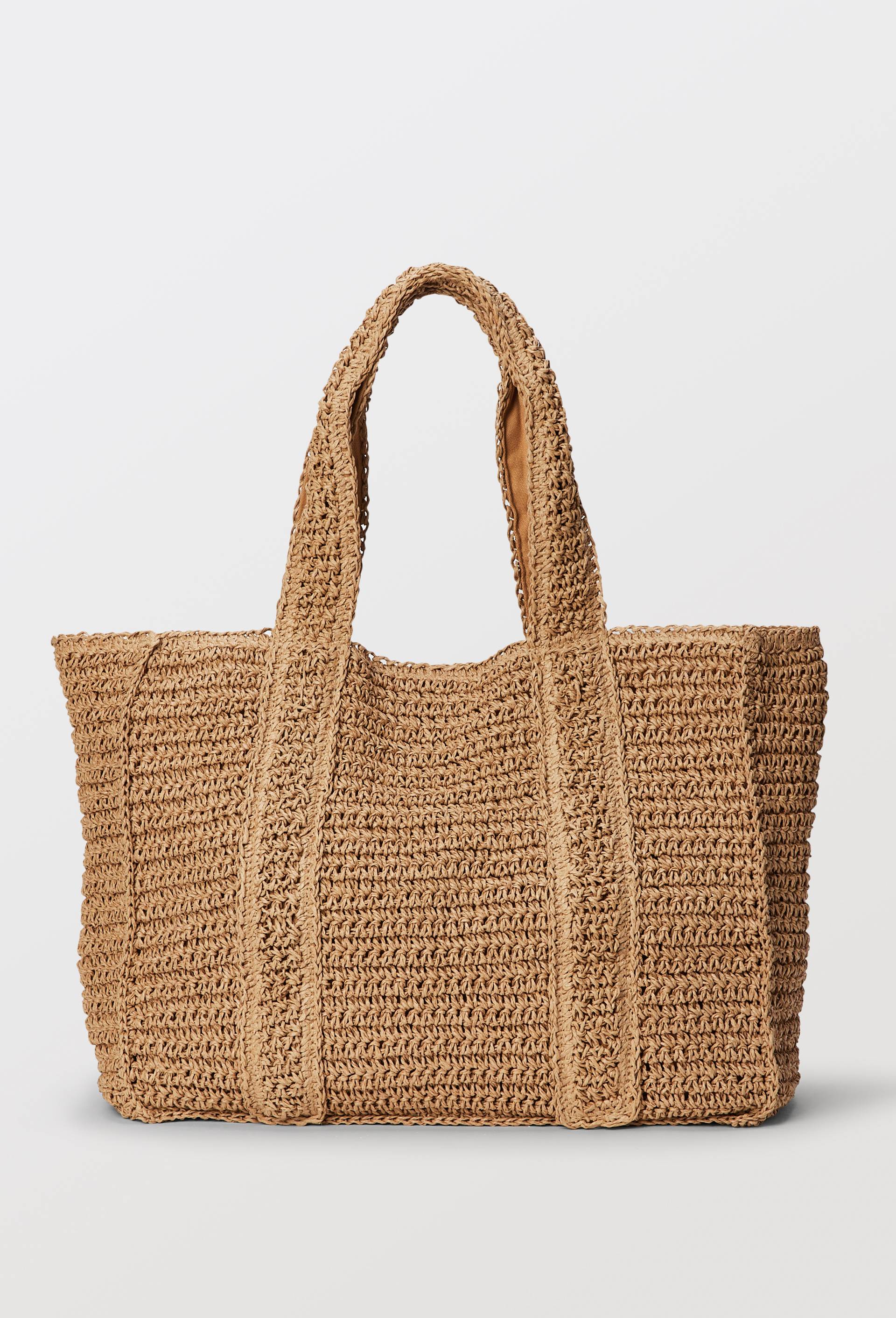 Panier en paille papier, Beige clair, large image number 2.0