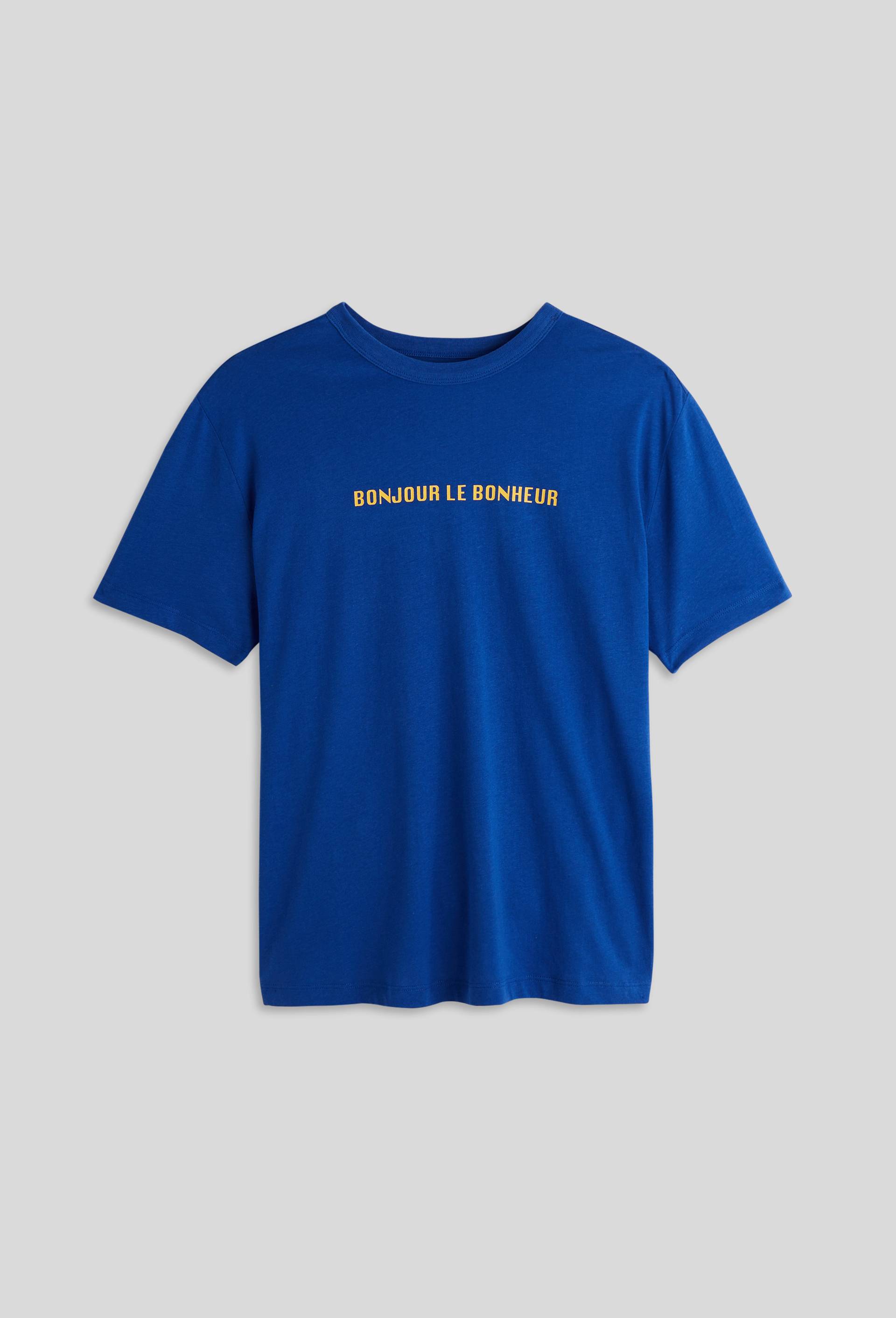 T.shirt à message en coton BIO, Bleu, large image number 2