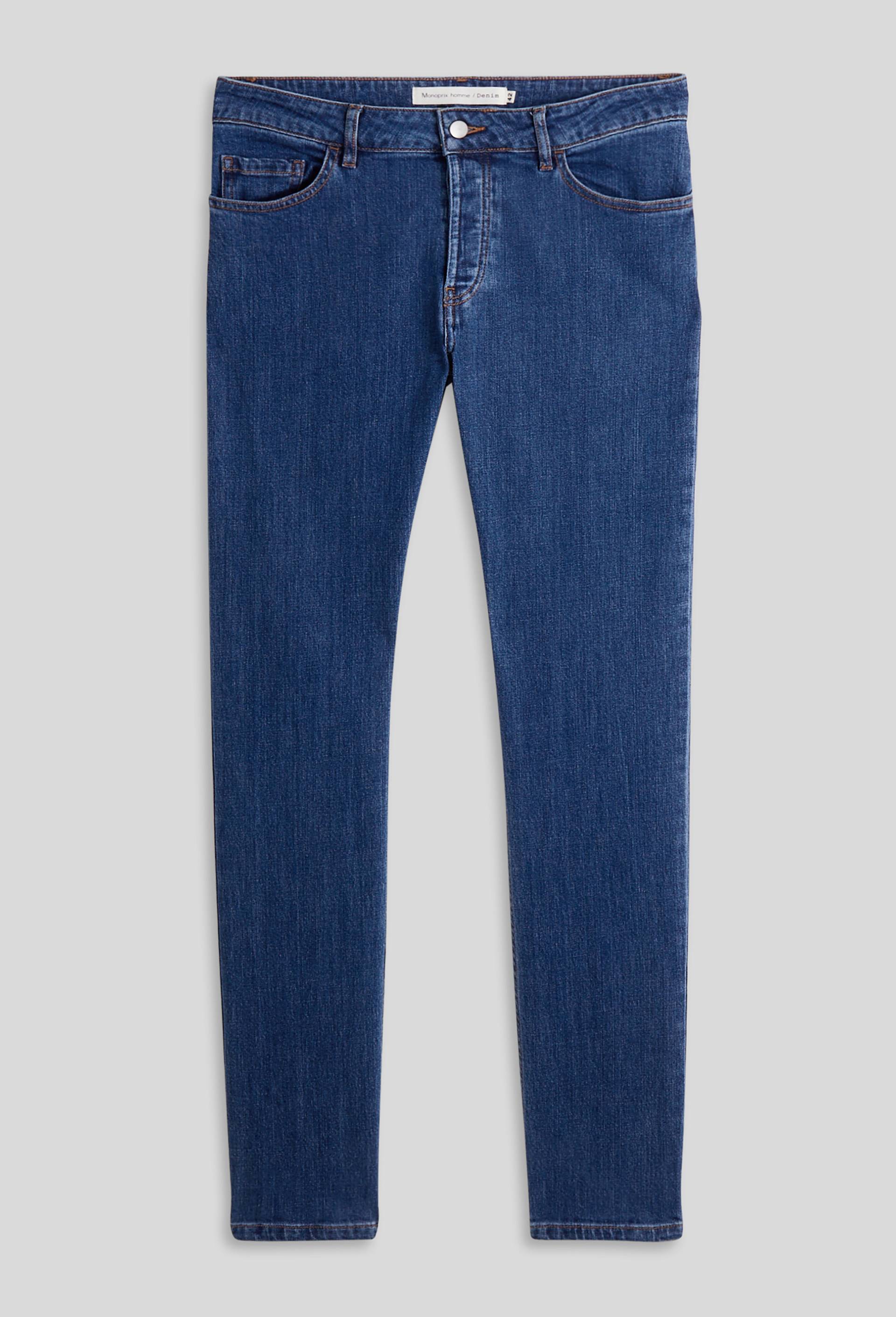 Jean droit contenant du coton BIO, Bleu, large image number 2