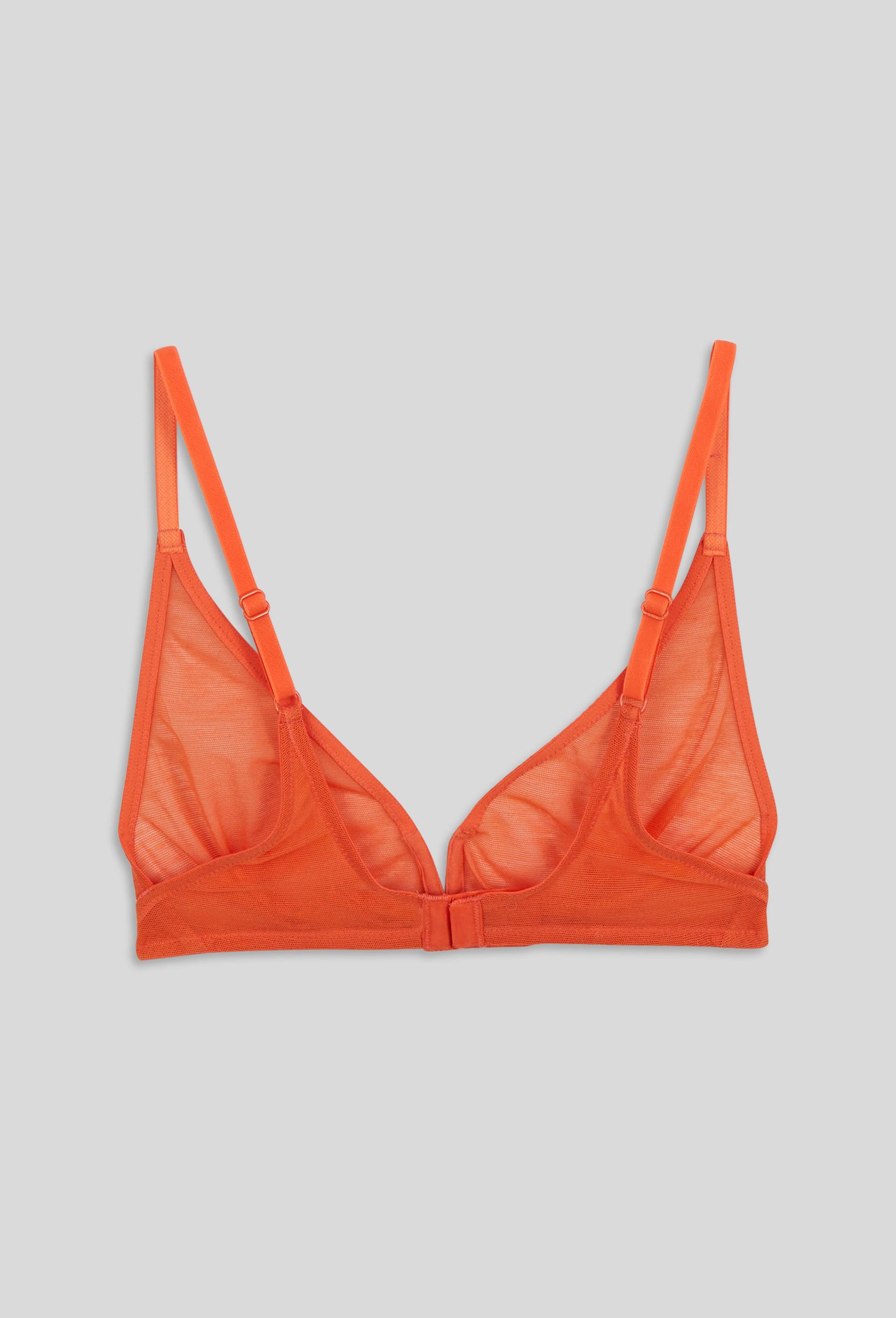 Soutien-gorge triangle JANE en tulle, Oeko-Tex, Orange, large image number 1.0