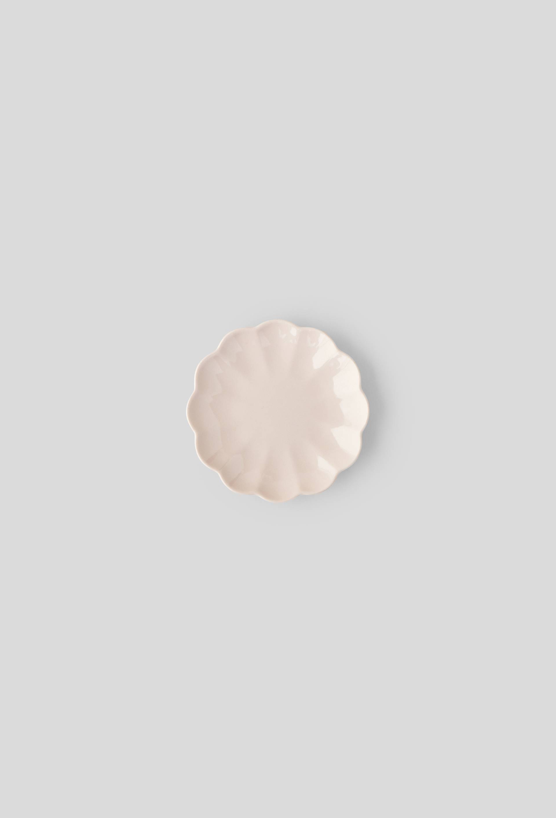 Assiette en forme de fleur, 12cm, Rose clair, large image number 0
