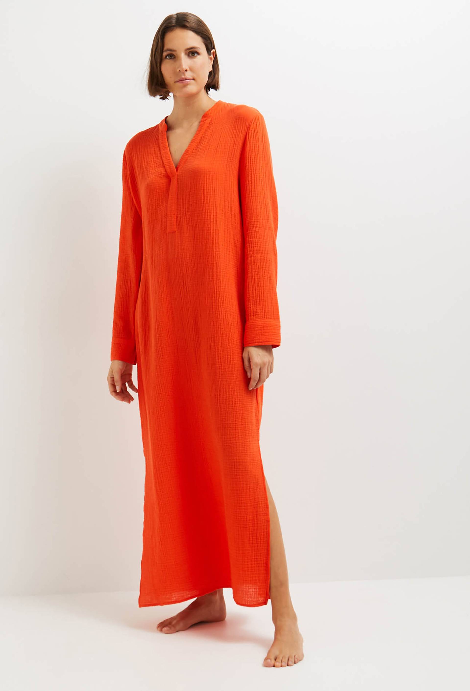 Robe de plage en coton BIO, Orange, large image number 0