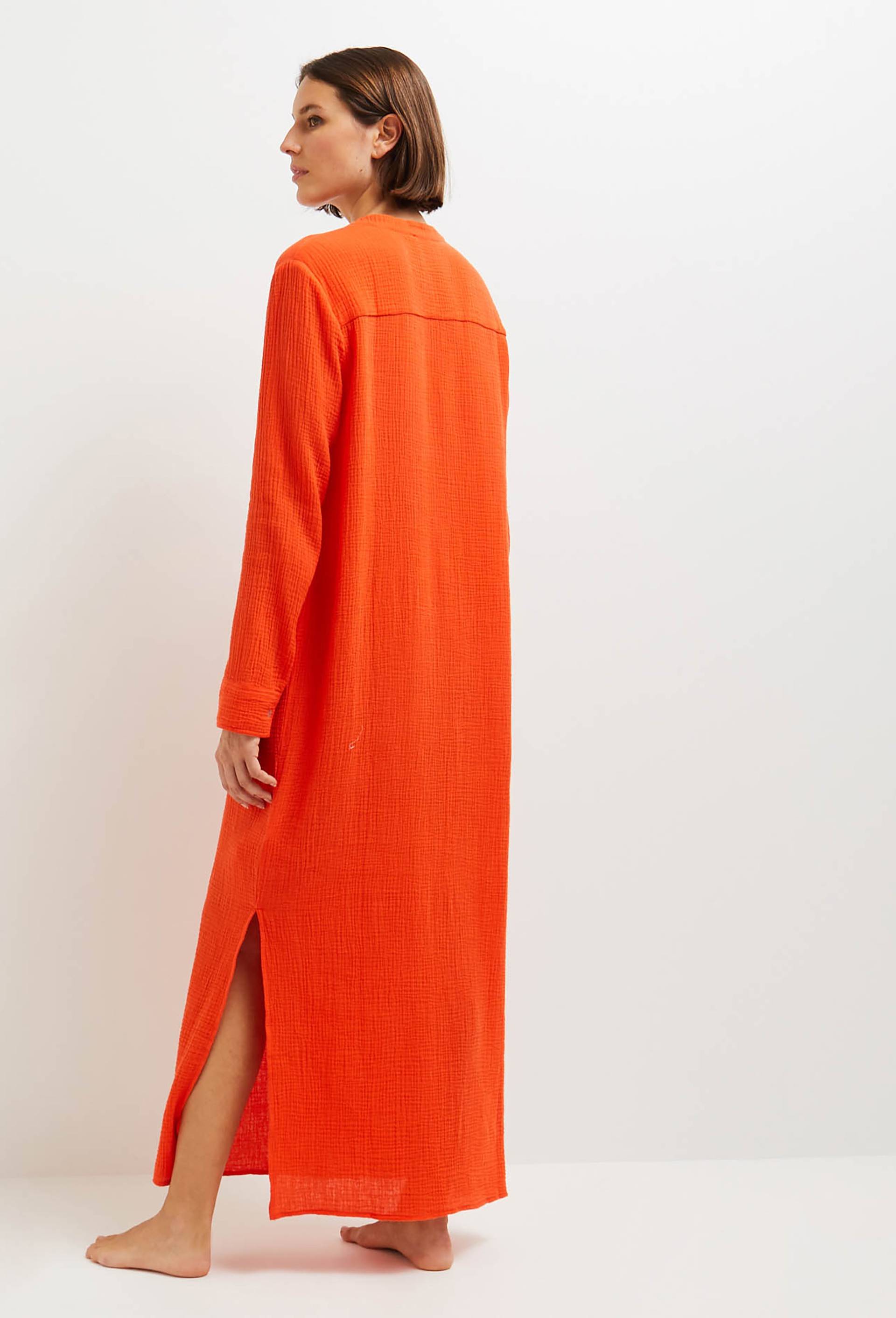 Robe de plage en coton BIO, Orange, large image number 1