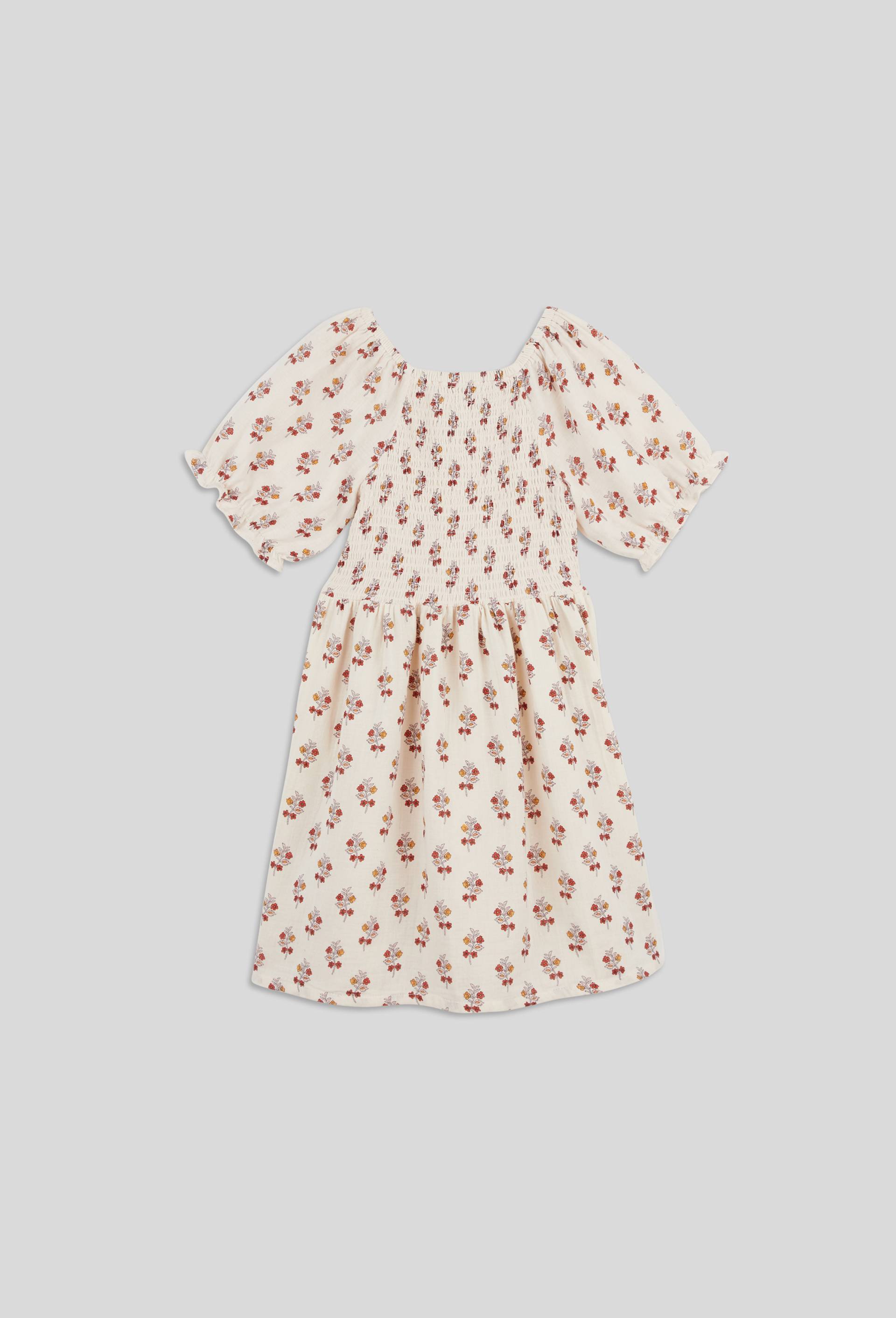 Robe imprimée en double gaze de coton, Oeko-Tex, Beige clair, large image number 1
