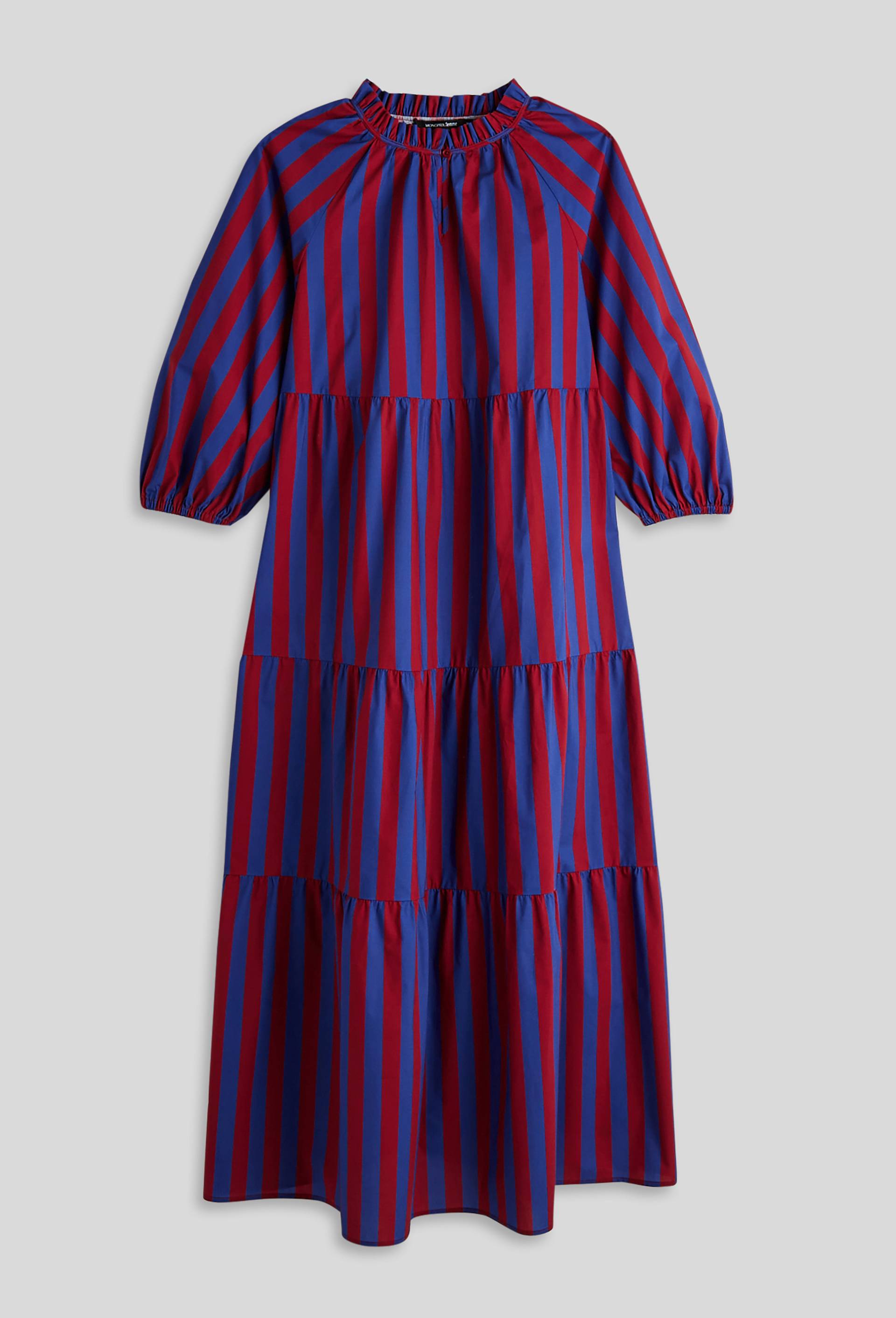 Robe ample rayée, Oekotex, Bleu, large image number 3