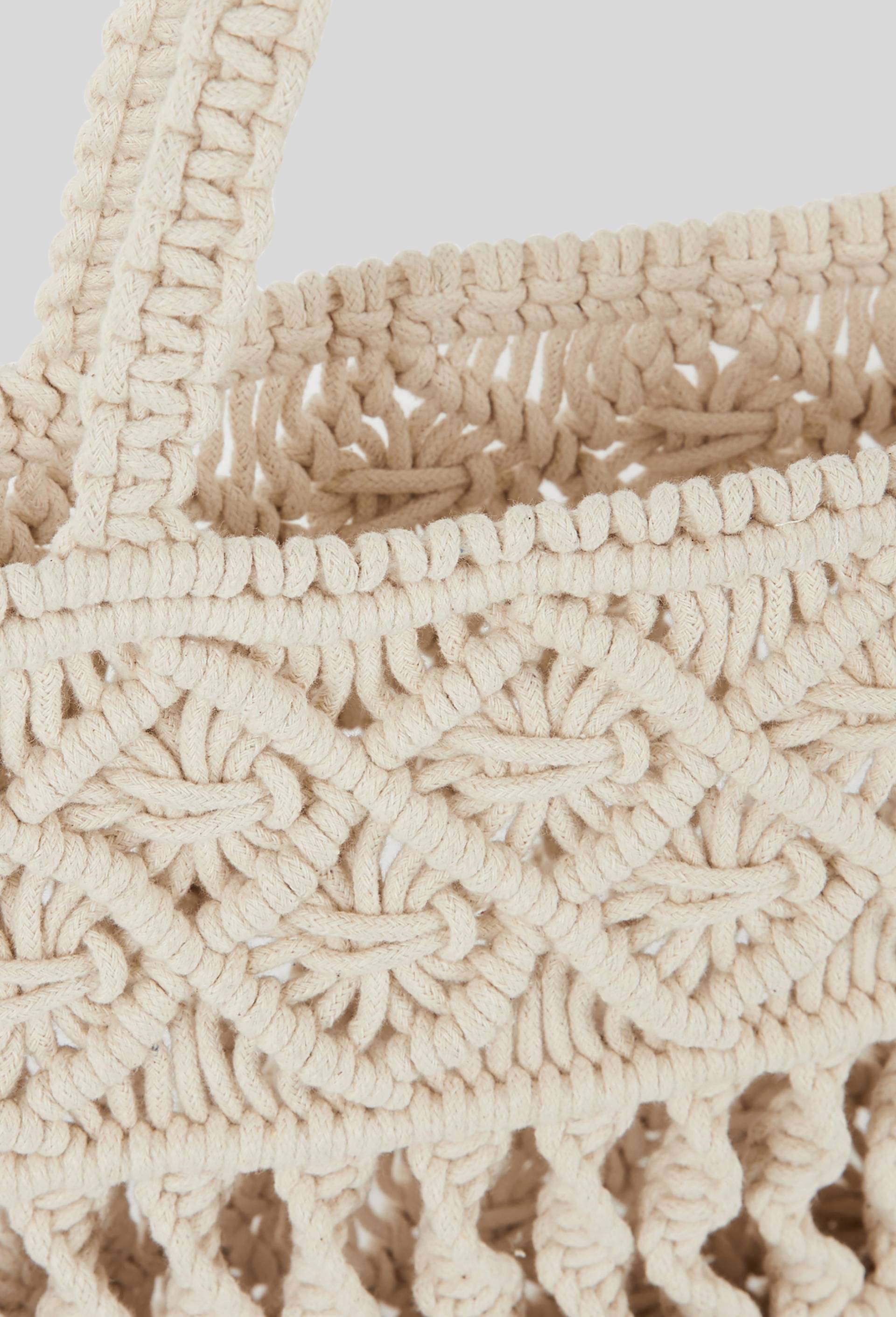 Sac macramé en crochet, Beige clair, large image number 3.0