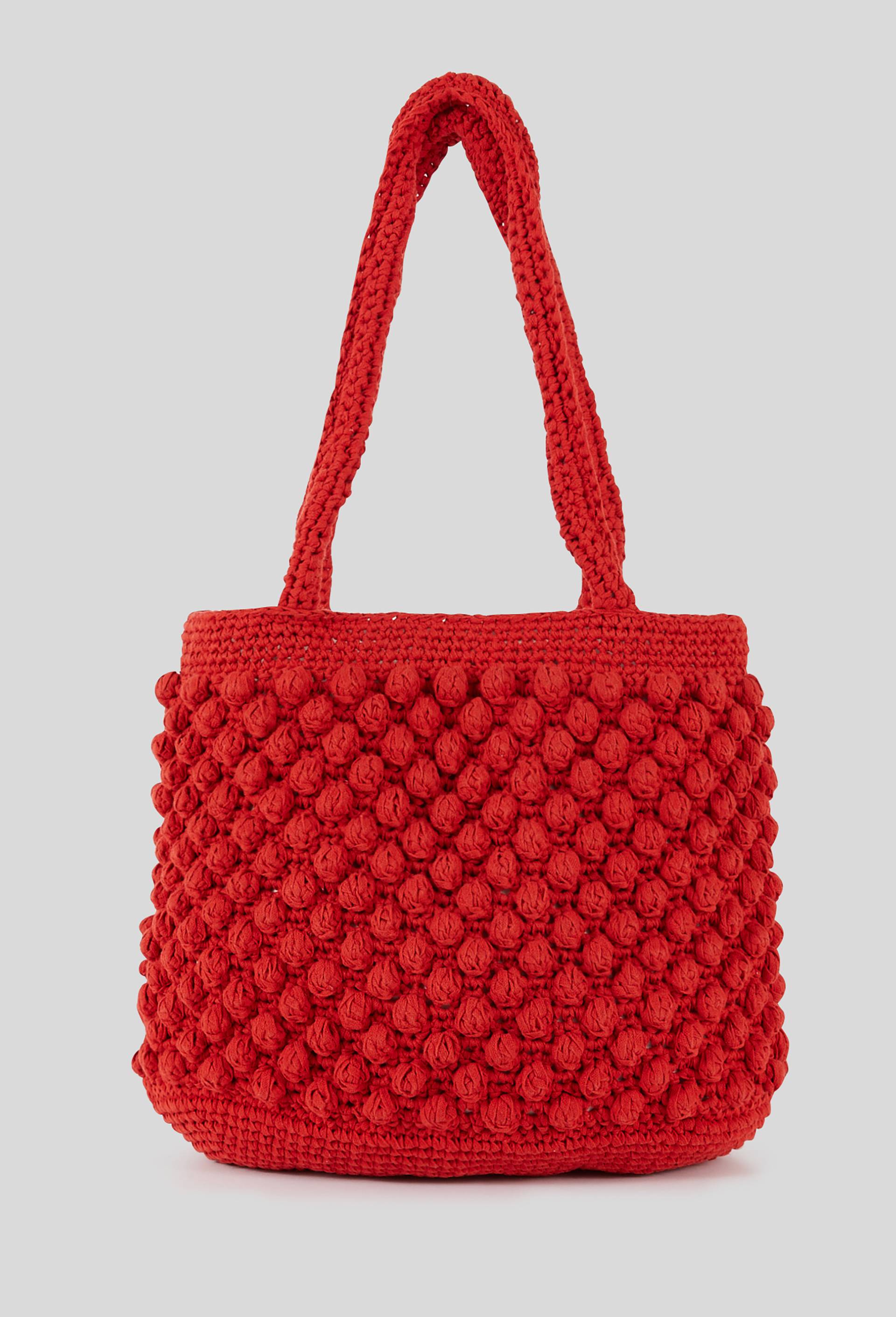 Cabas en crochet, Orange, large image number 0