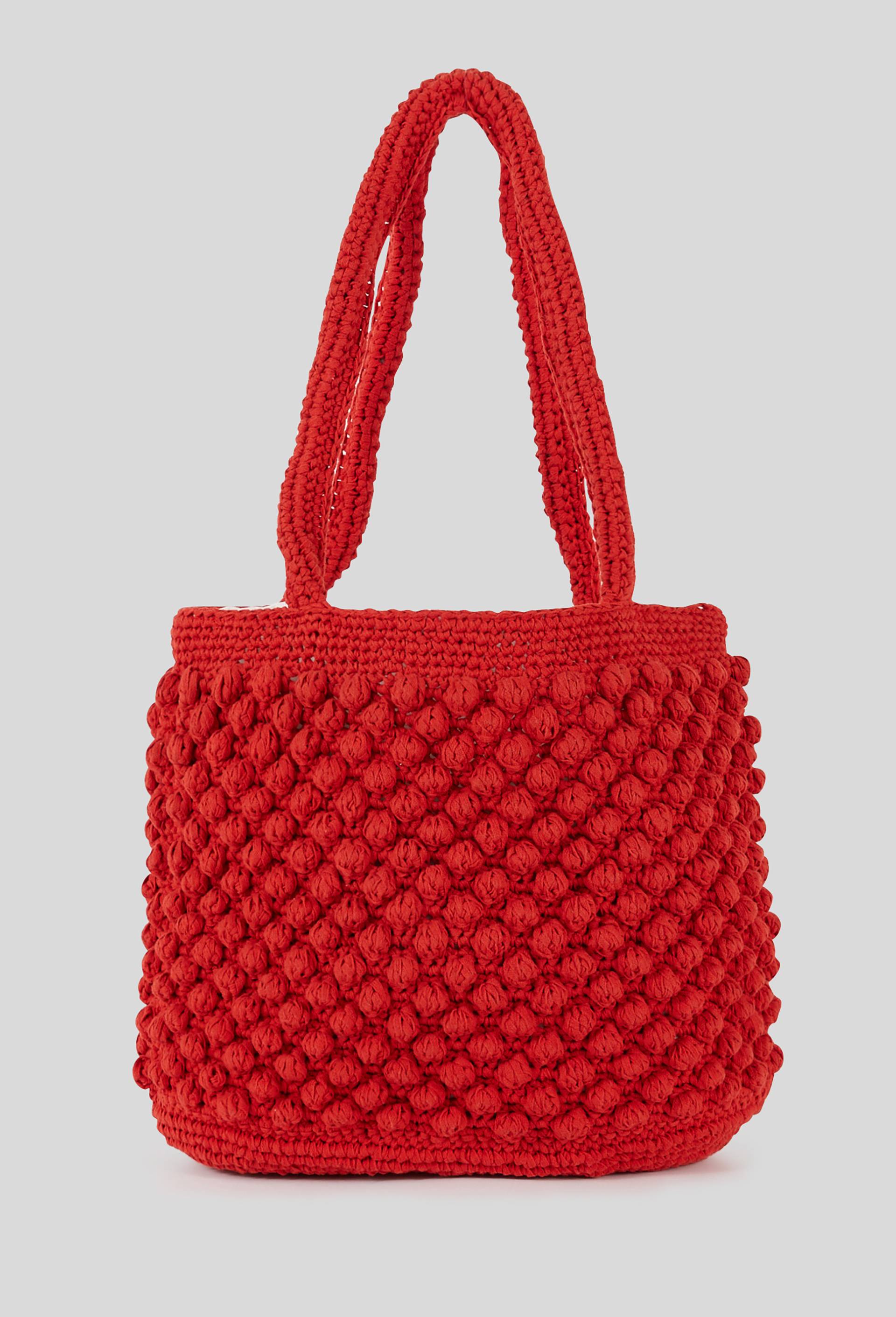 Cabas en crochet, Orange, large image number 1