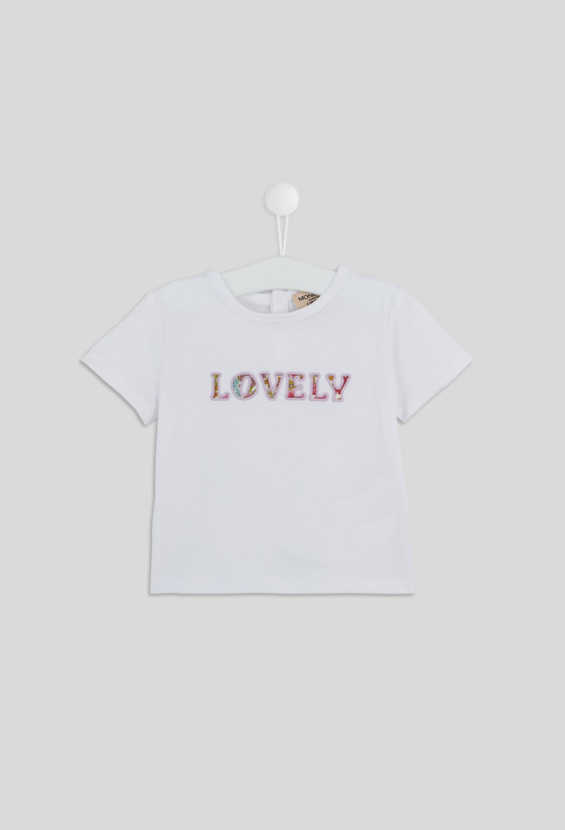 T-shirt lovely Made With Liberty Fabric, Blanc, large image number 0