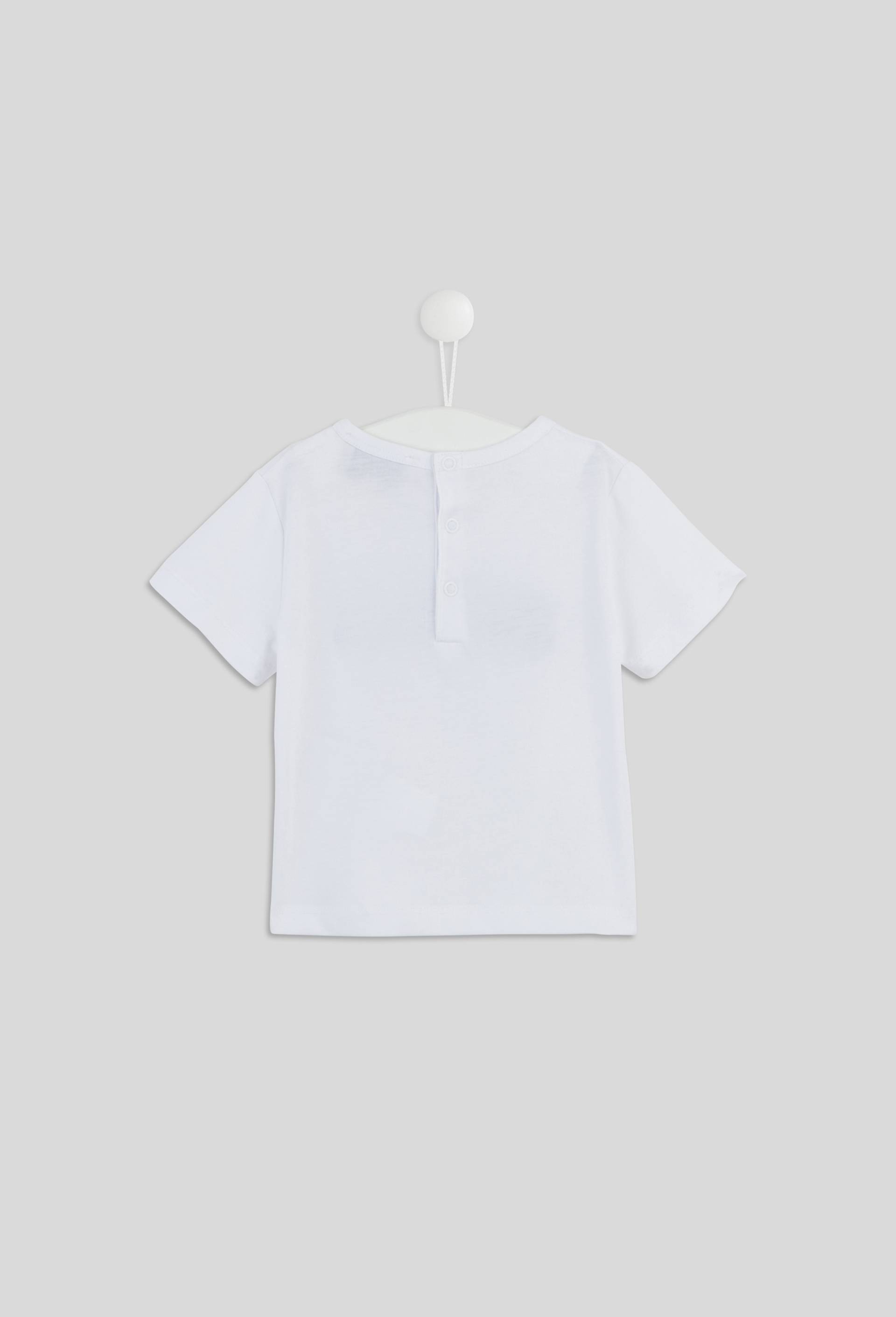 T-shirt smile Made With Liberty Fabric, Blanc, large image number 1
