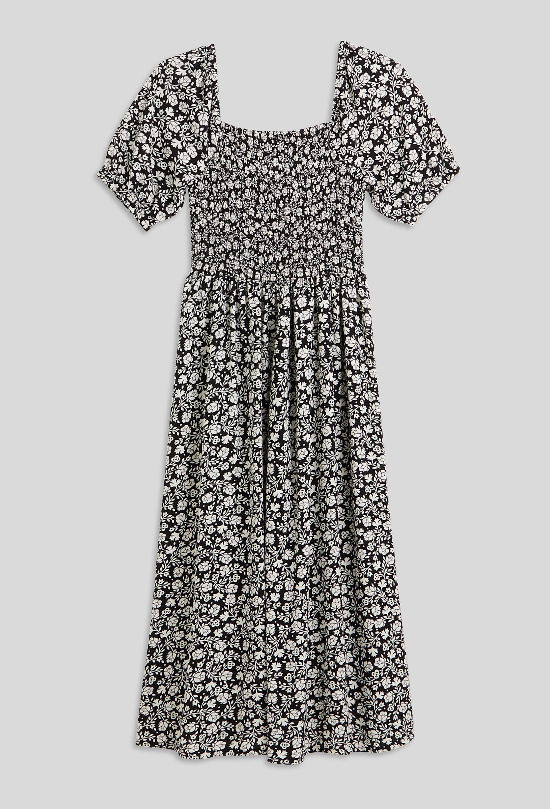 Robe midi imprimée, EcoVero, Noir, large image number 2