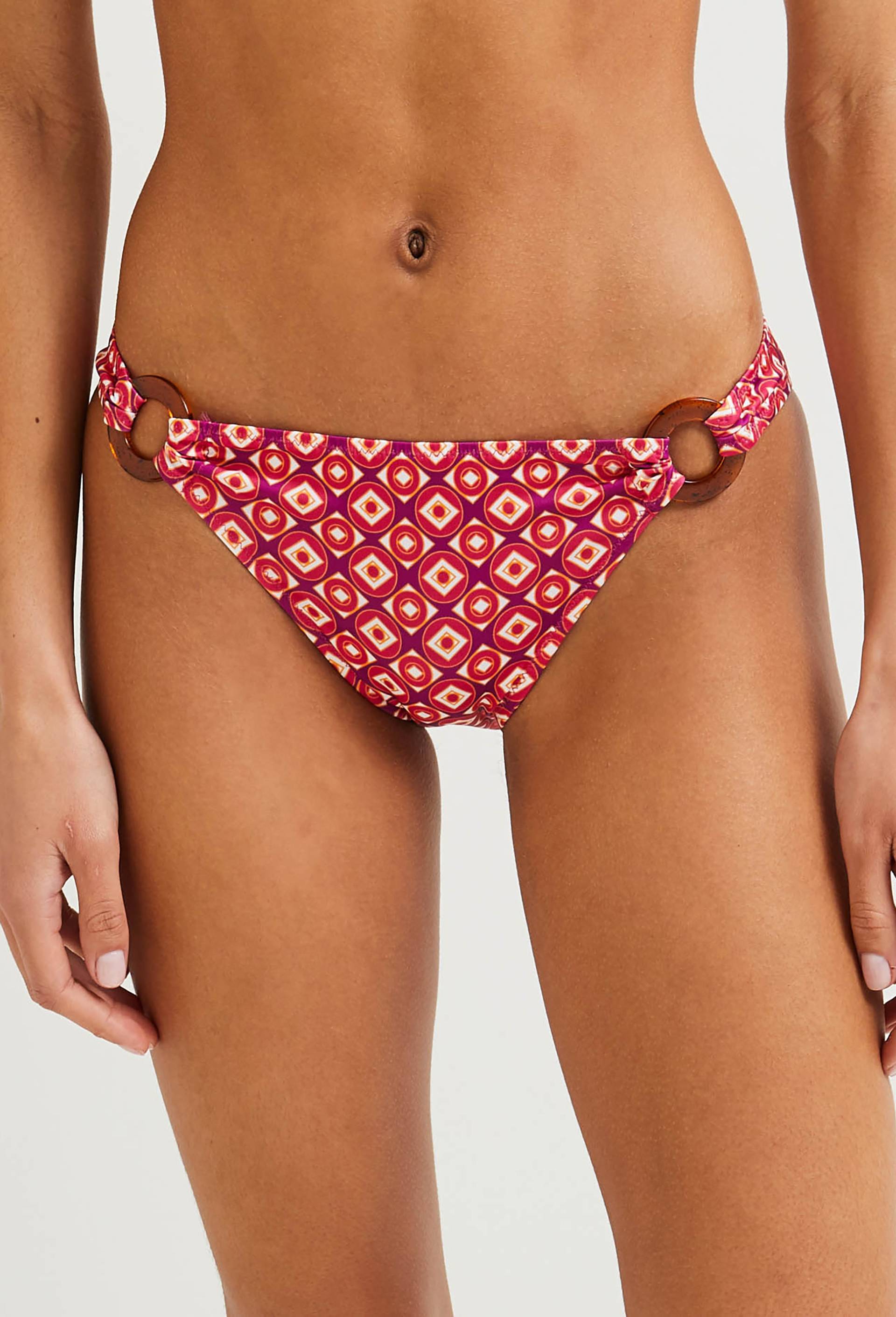 Culotte classique maillot de bain, Oeko-Tex et matière recyclée, Orange, large image number 0