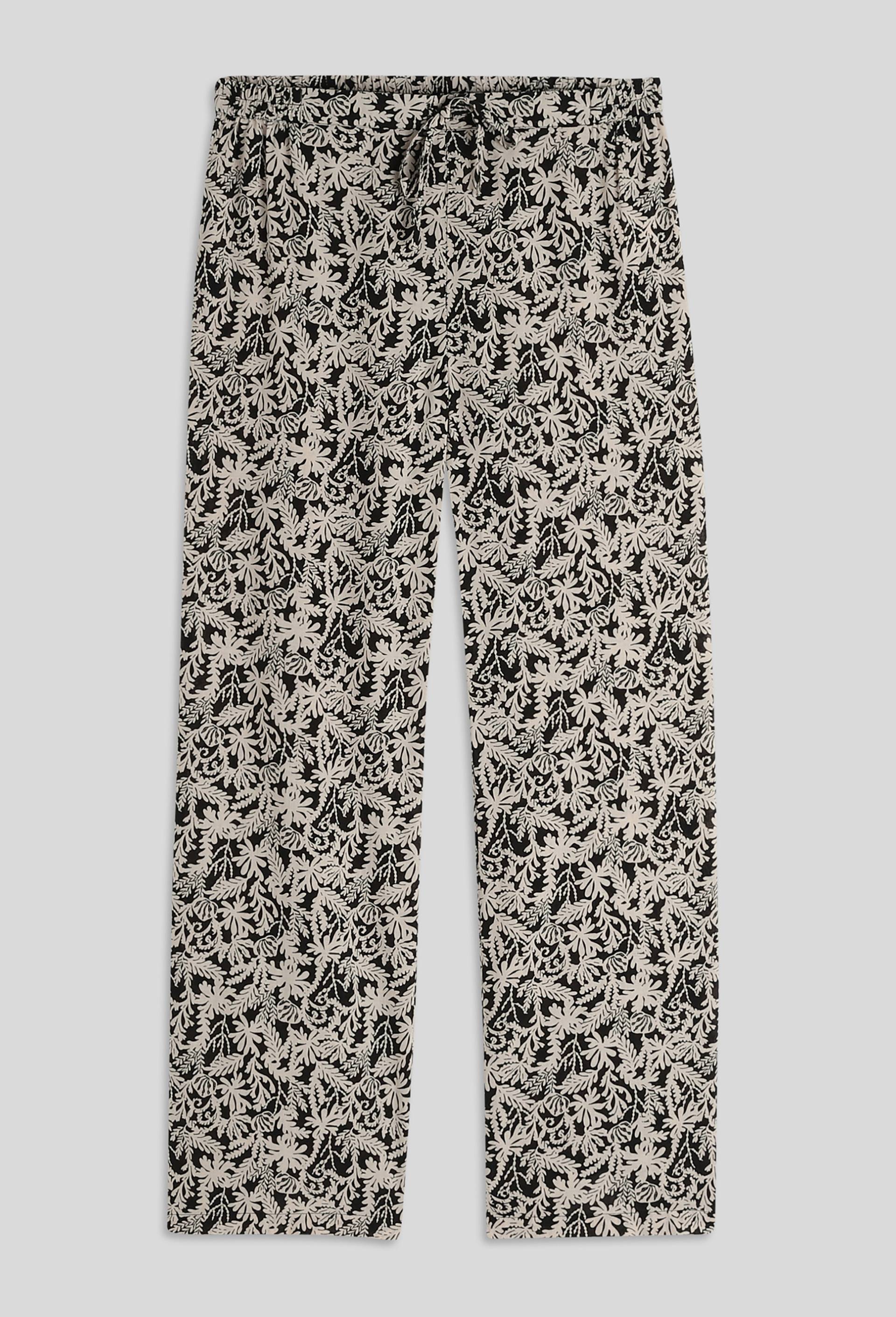 Pantalon large imprimé, Bio, Beige clair, large image number 2.0