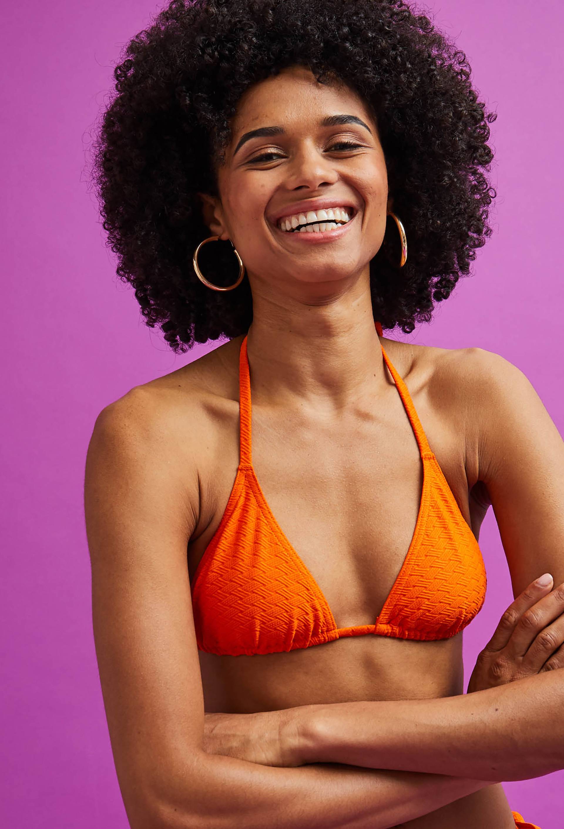 Triangle maillot de bain, Oeko-Tex, Orange, large image number 0
