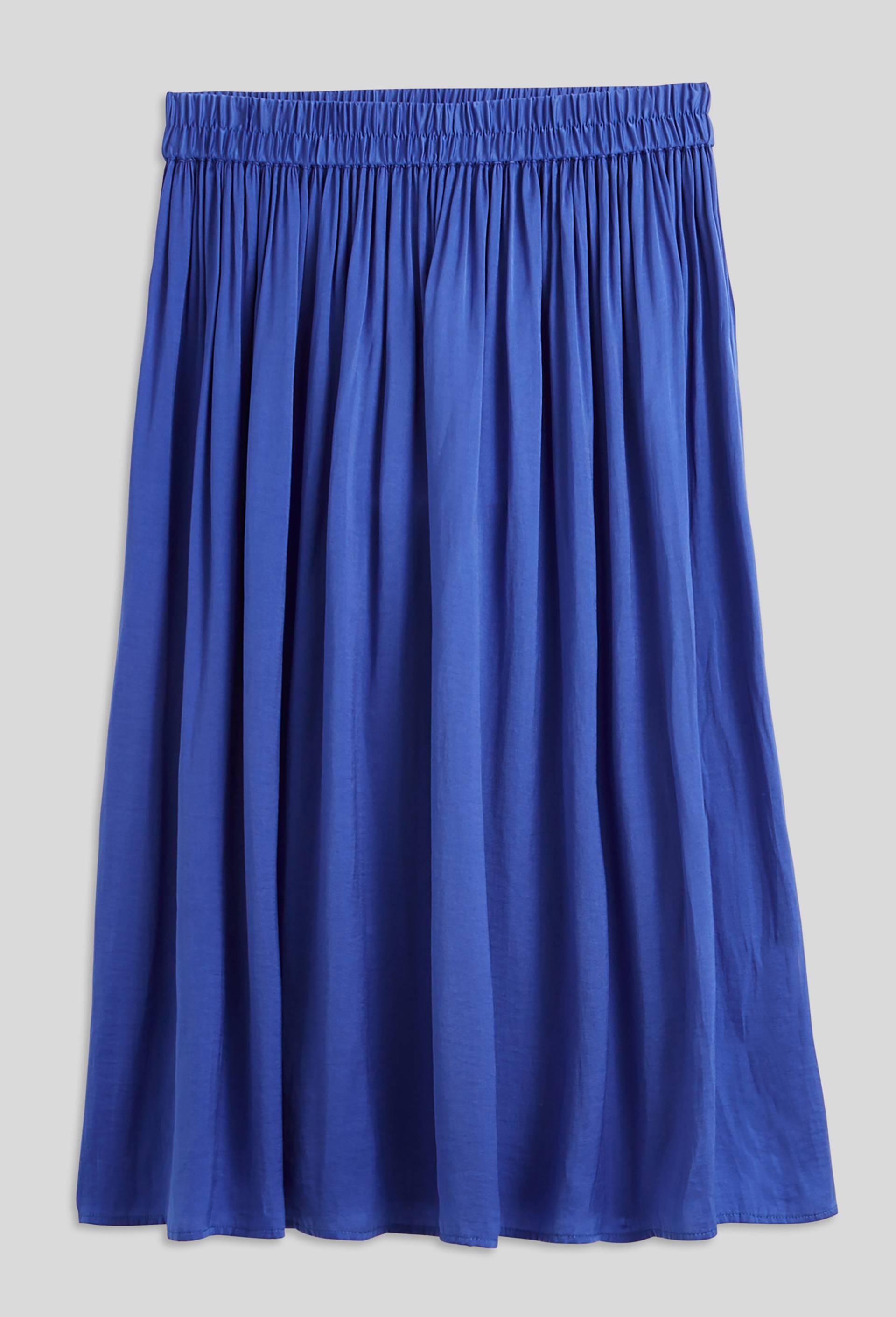 Jupe midi satinée, Bleu, large image number 2