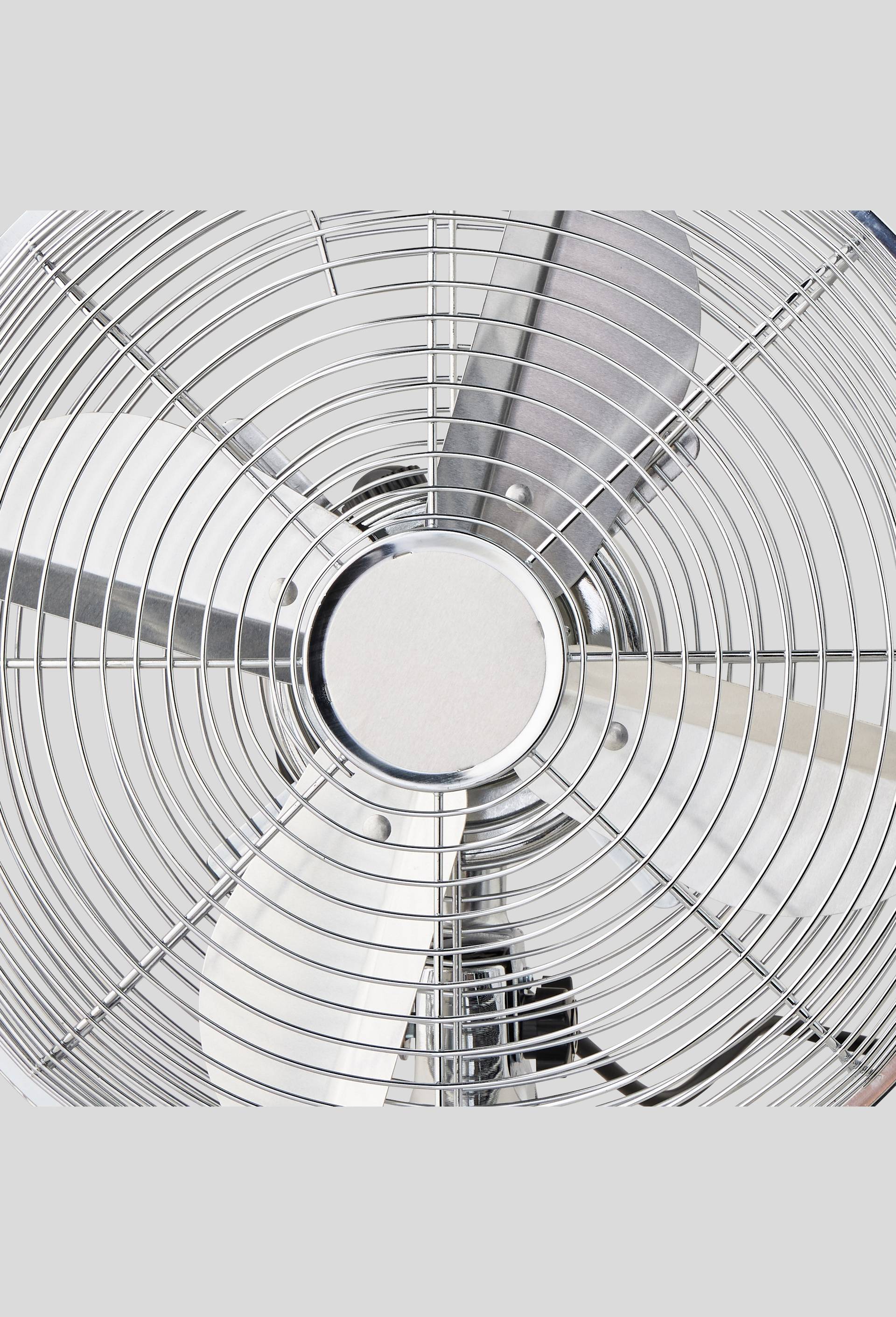 Ventilateur de table, finition métal chromé, Argent, large image number 1.0