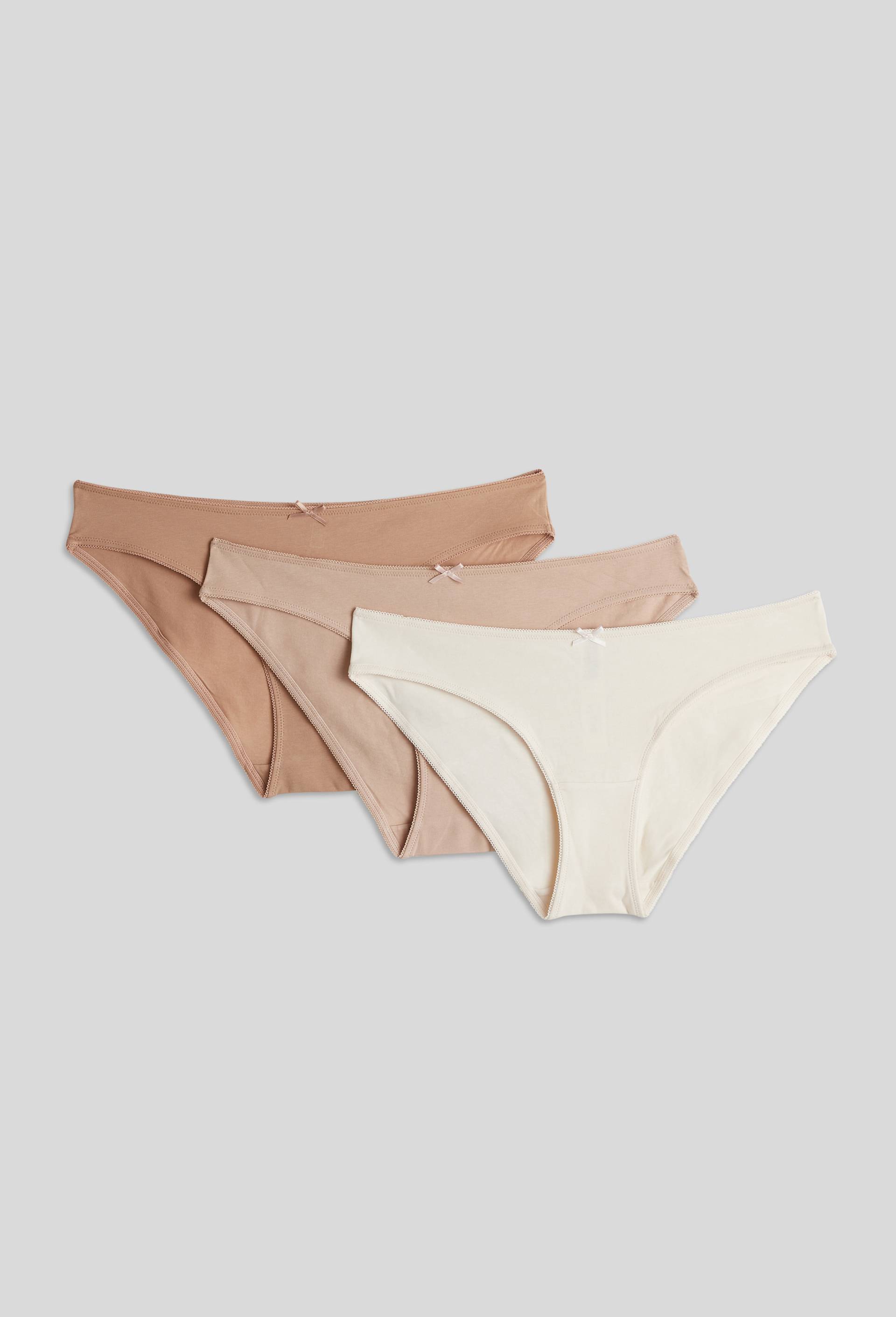 Lot de 3 culottes ALIX en coton BIO GOTS, Rose clair, swatch image