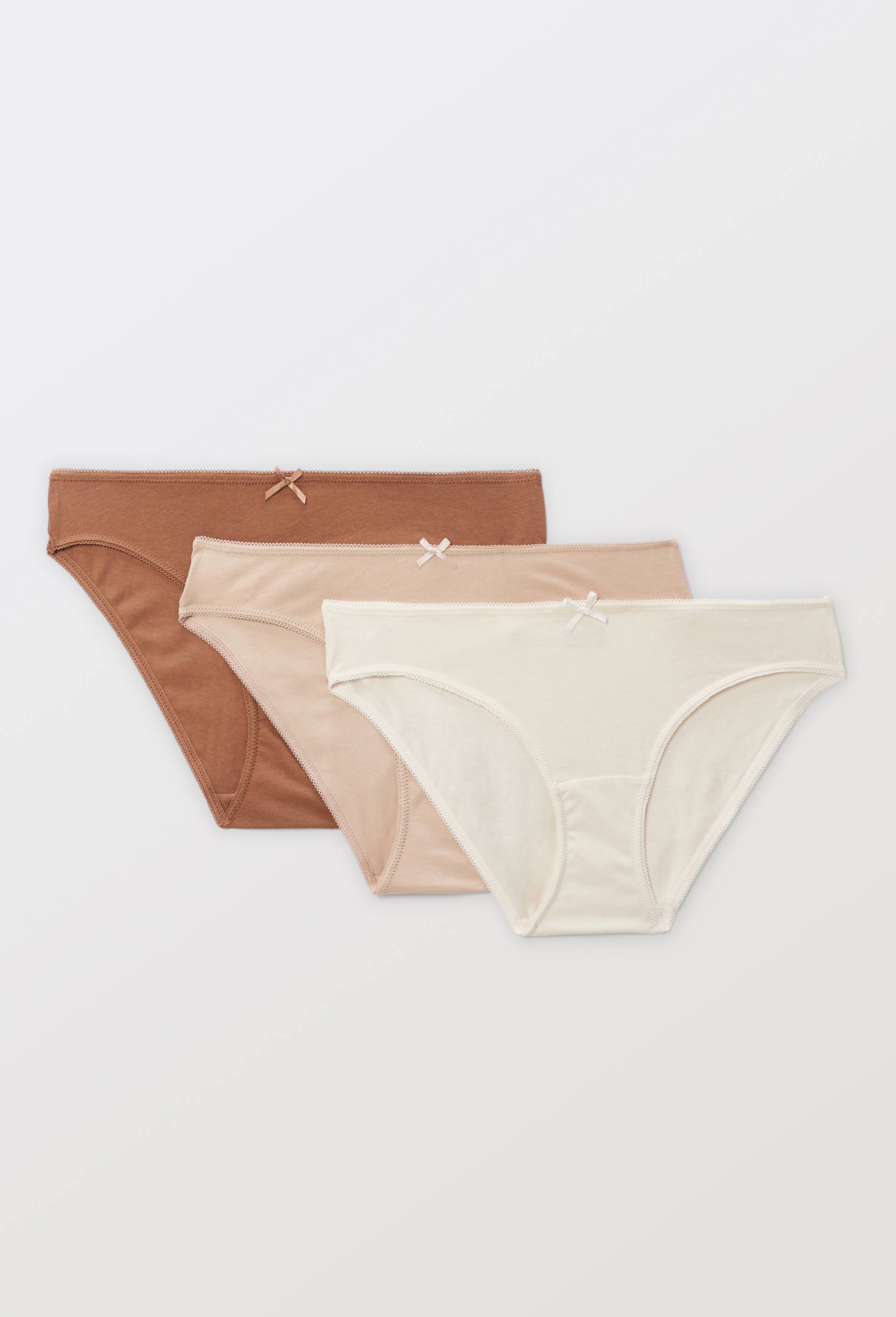 Lot de 3 culottes ALIX en coton BIO GOTS, Rose clair, large image number 0