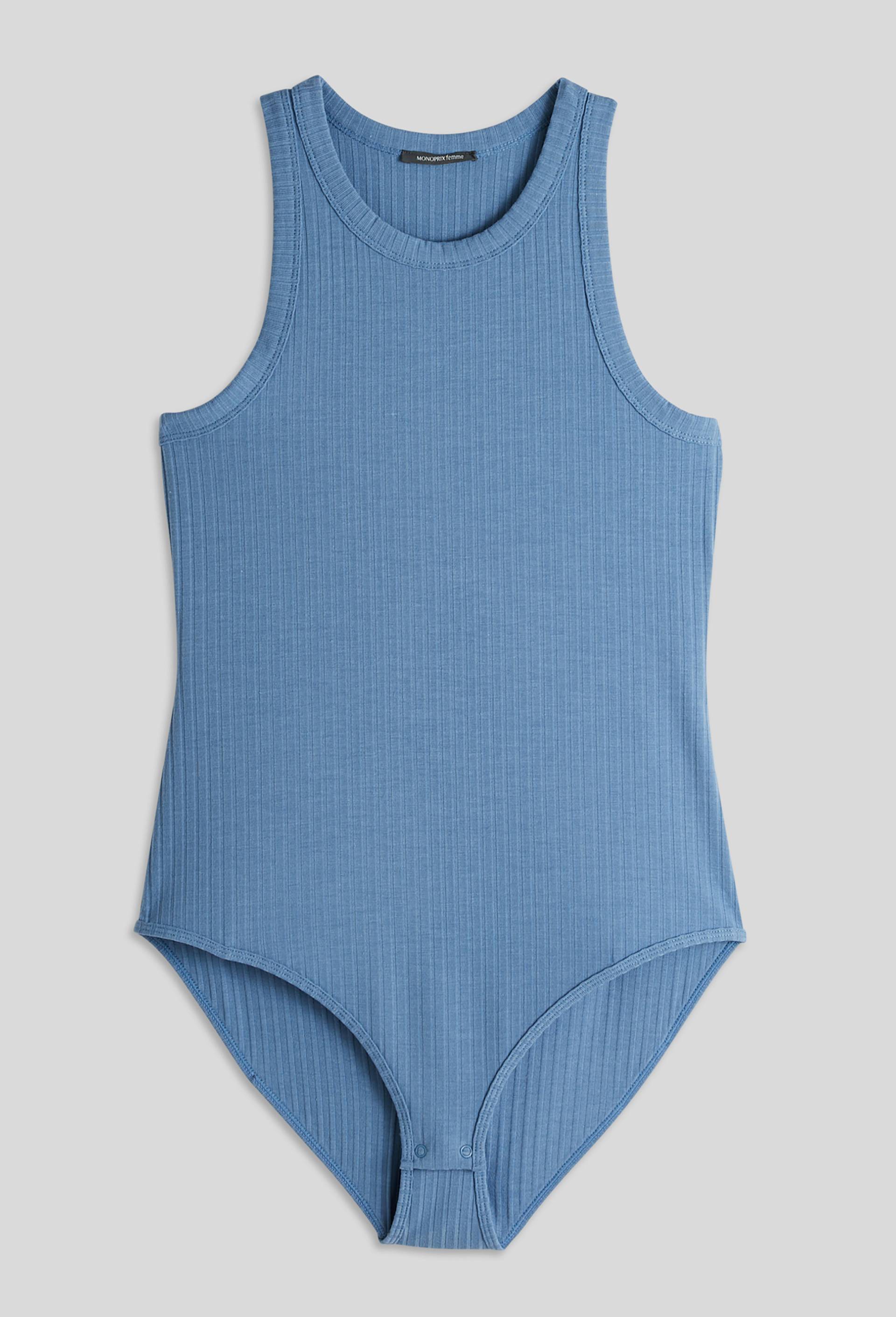Body FLAVIE, certifié OEKO-TEX, Bleu foncé, large image number 2