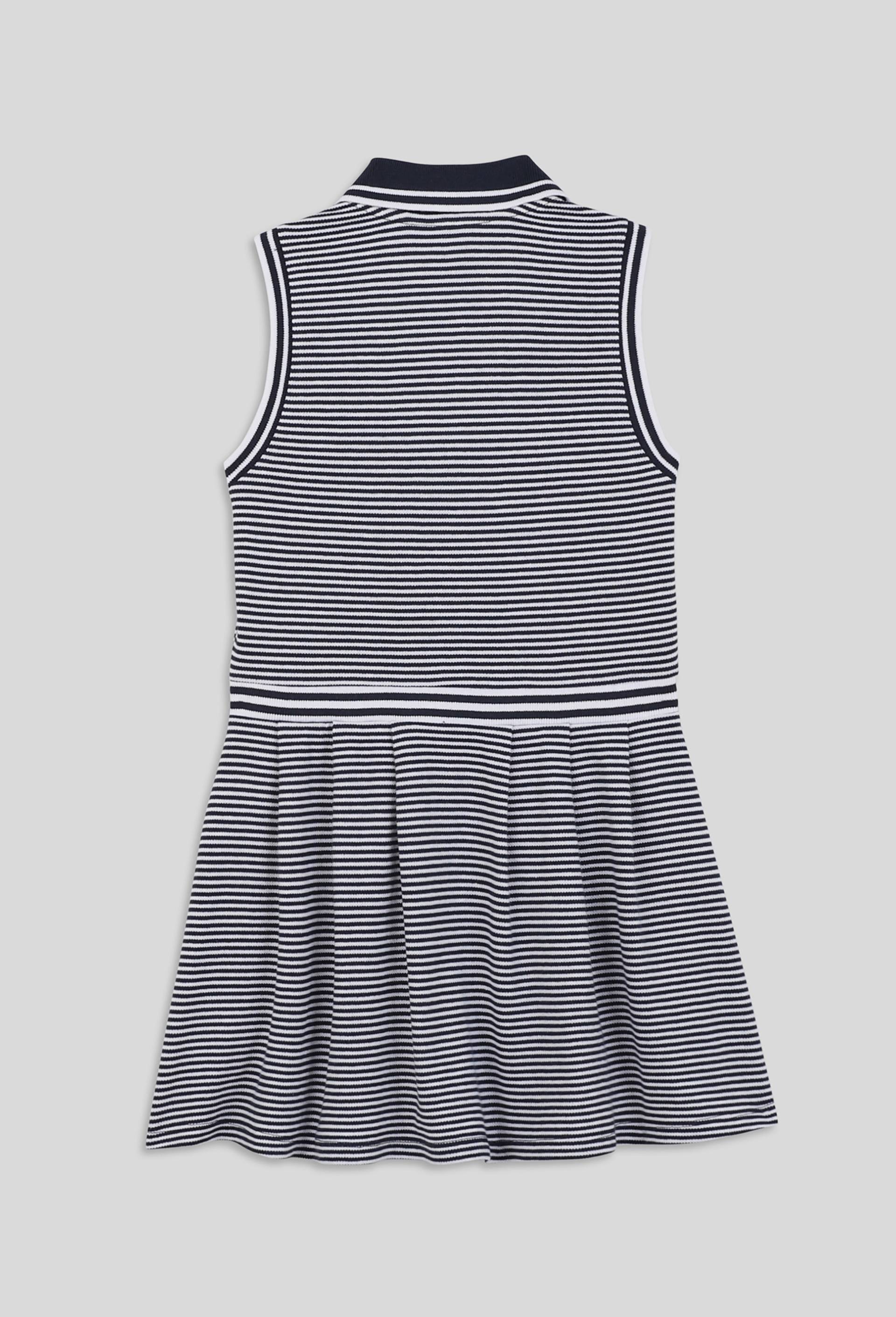 Robe polo tennis à col en coton BIO, certifié OEKO-TEX, Bleu foncé, large image number 1