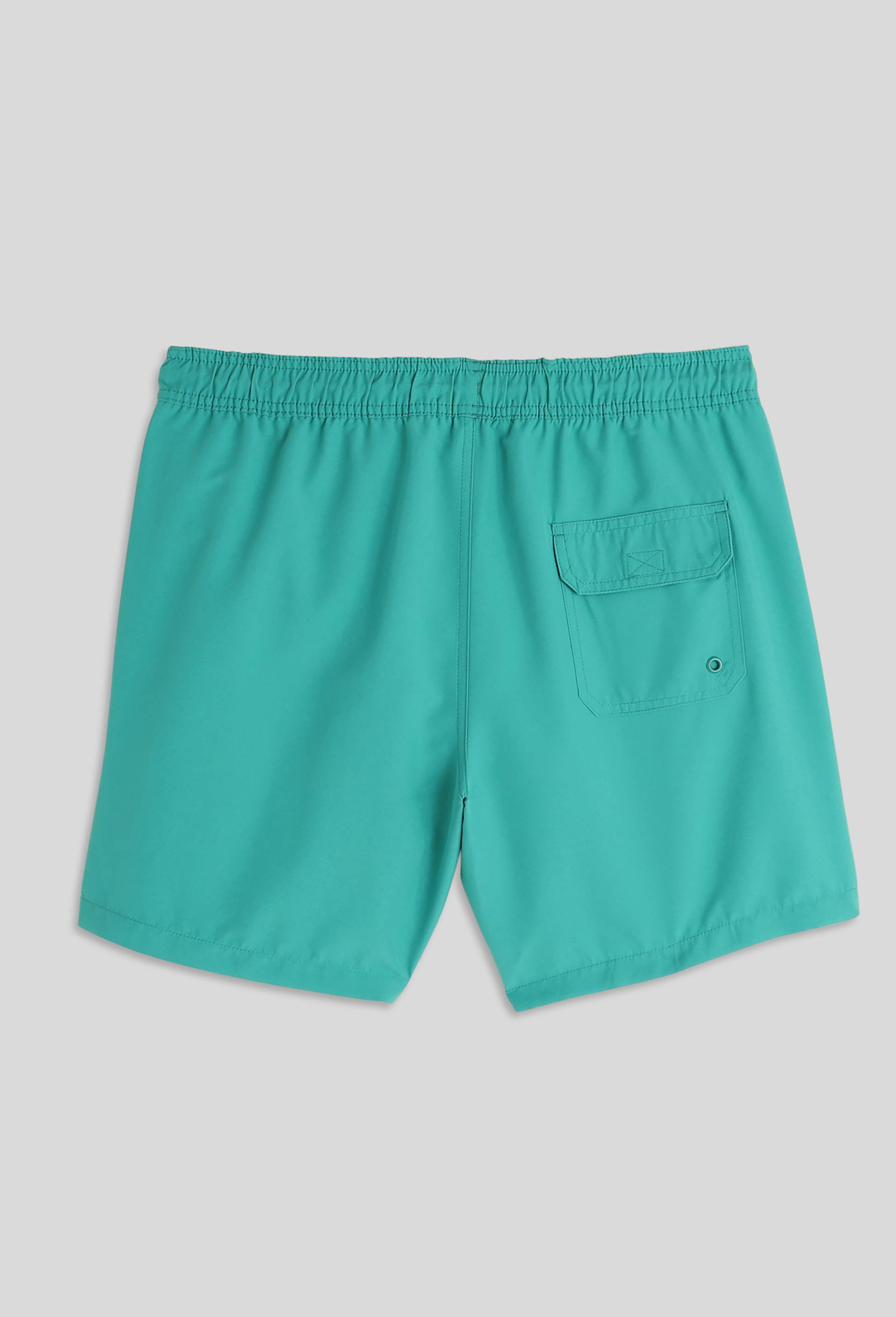 Short de bain uni, Vert, large image number 1.0