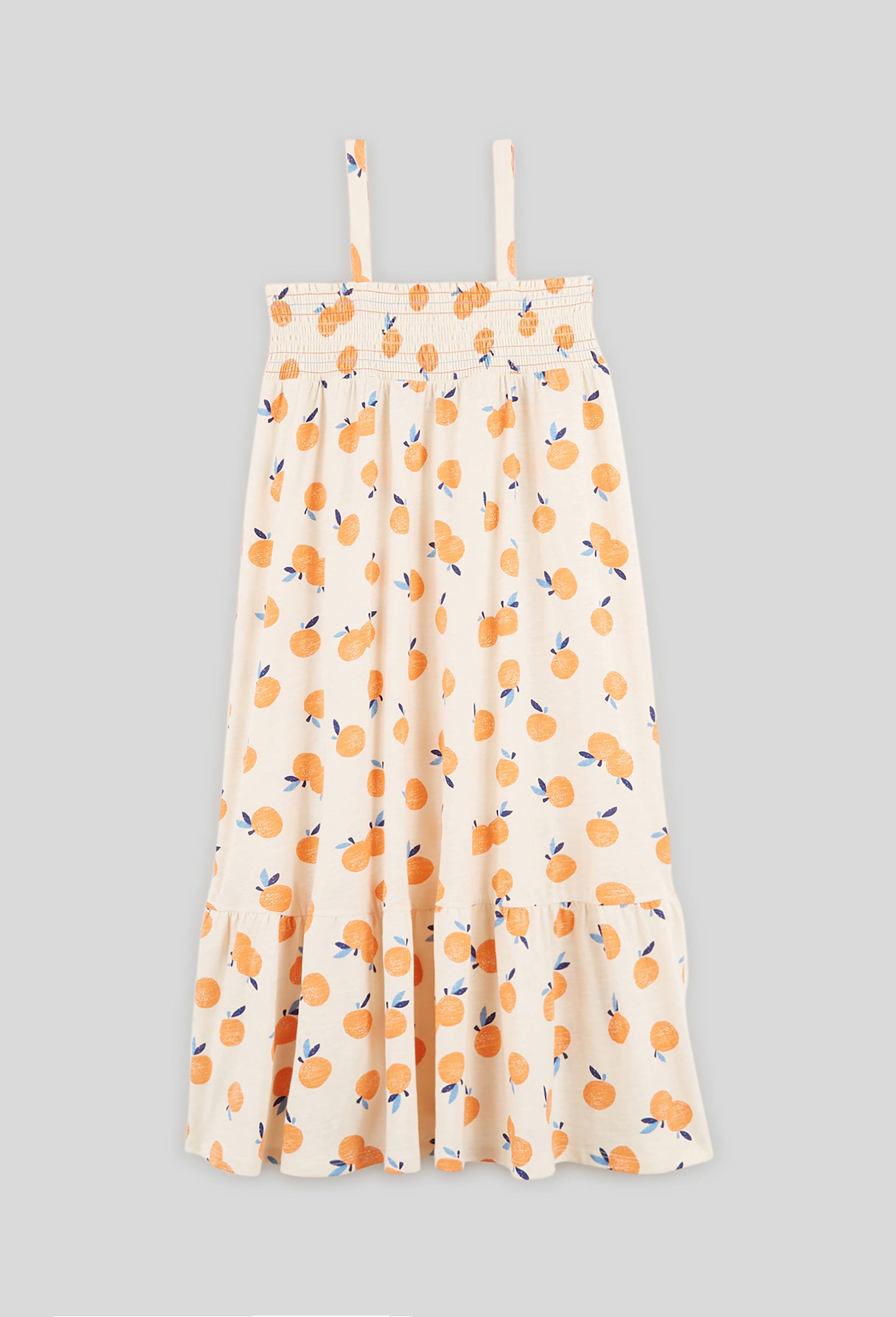 Robe imprimée jersey en coton BIO, Beige clair, large image number 2