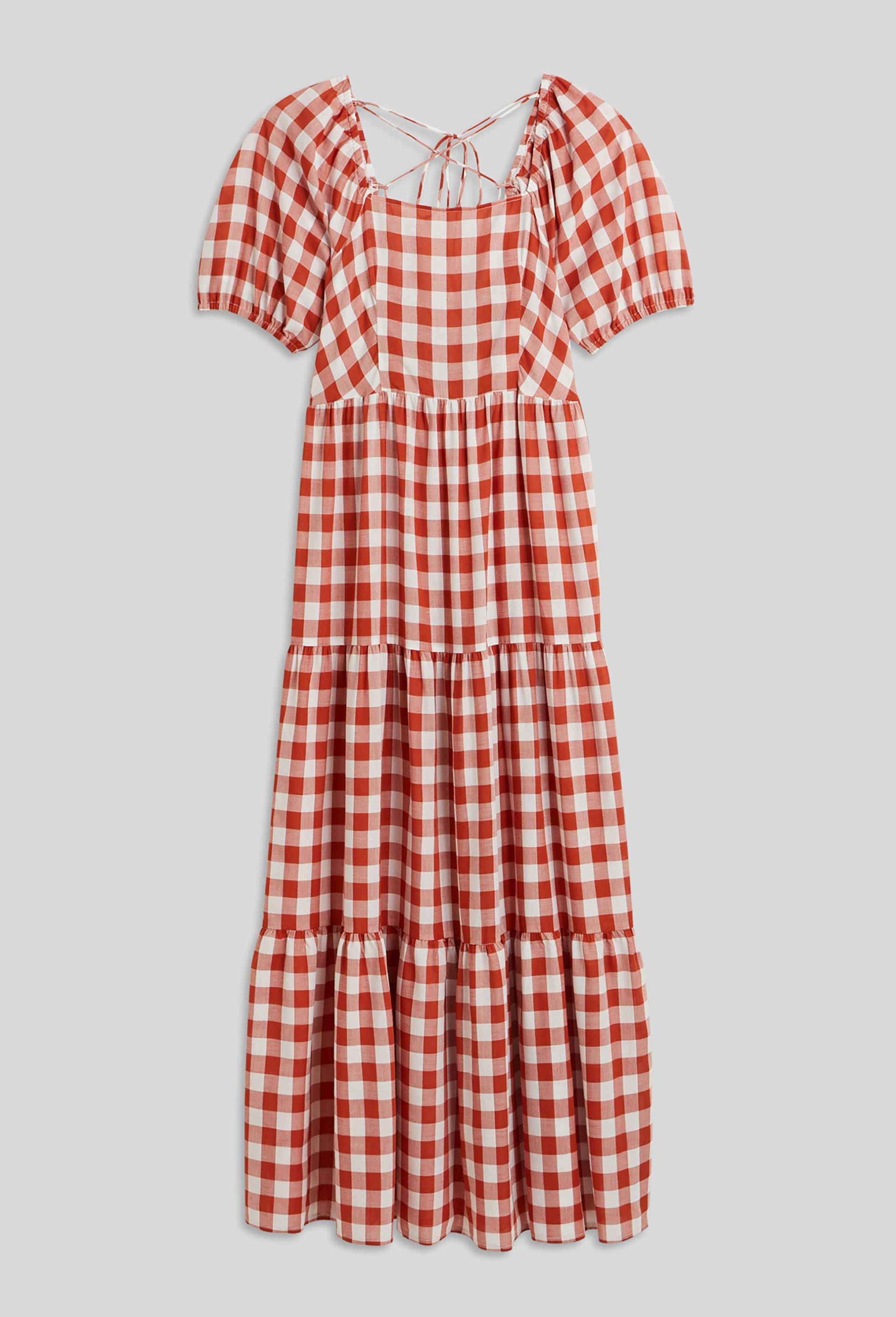 Robe midi dos nu, EcoVero, Orange fonc&eacute;, large image number 2