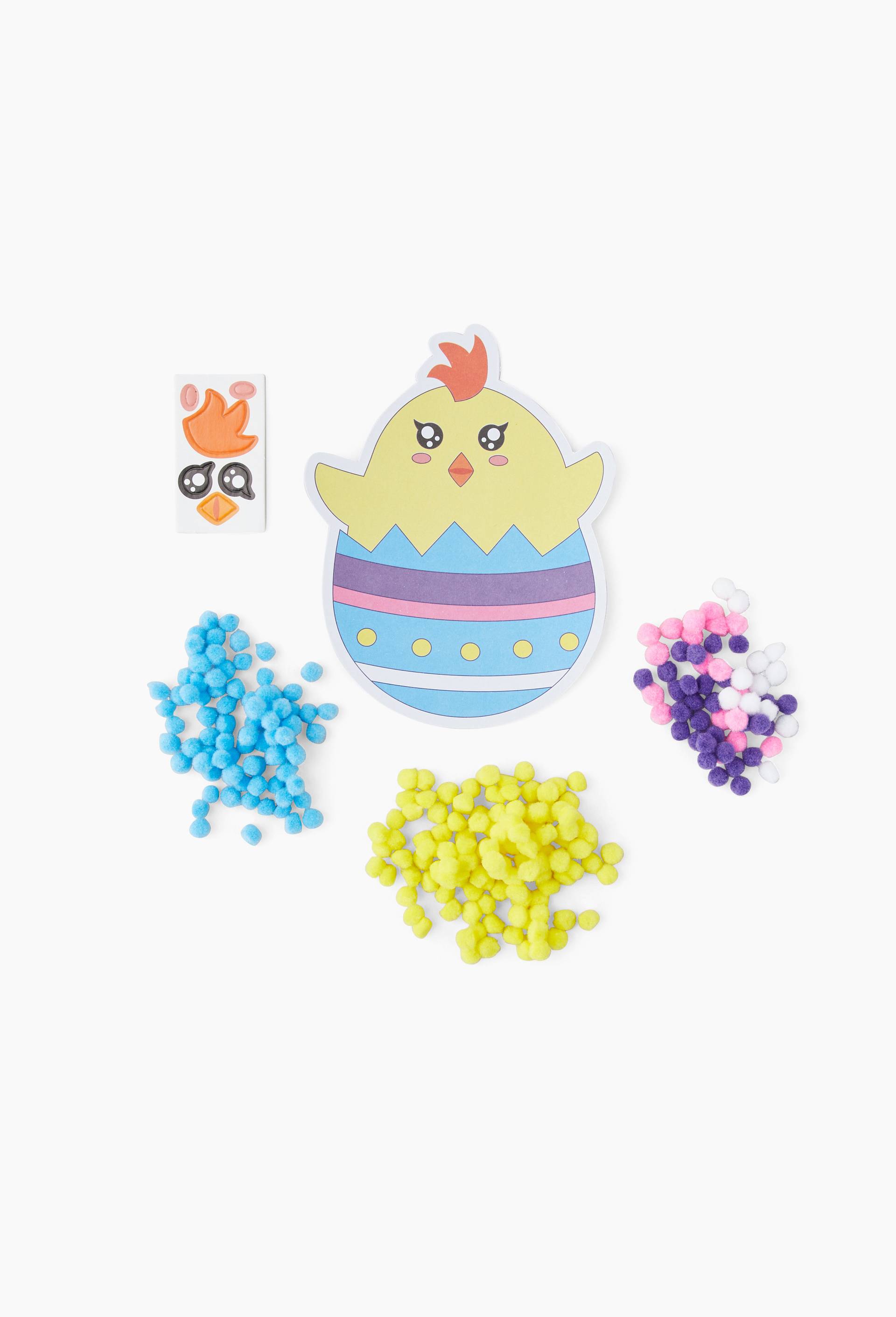 Kit poussin pompons, Multicolore, large image number 1