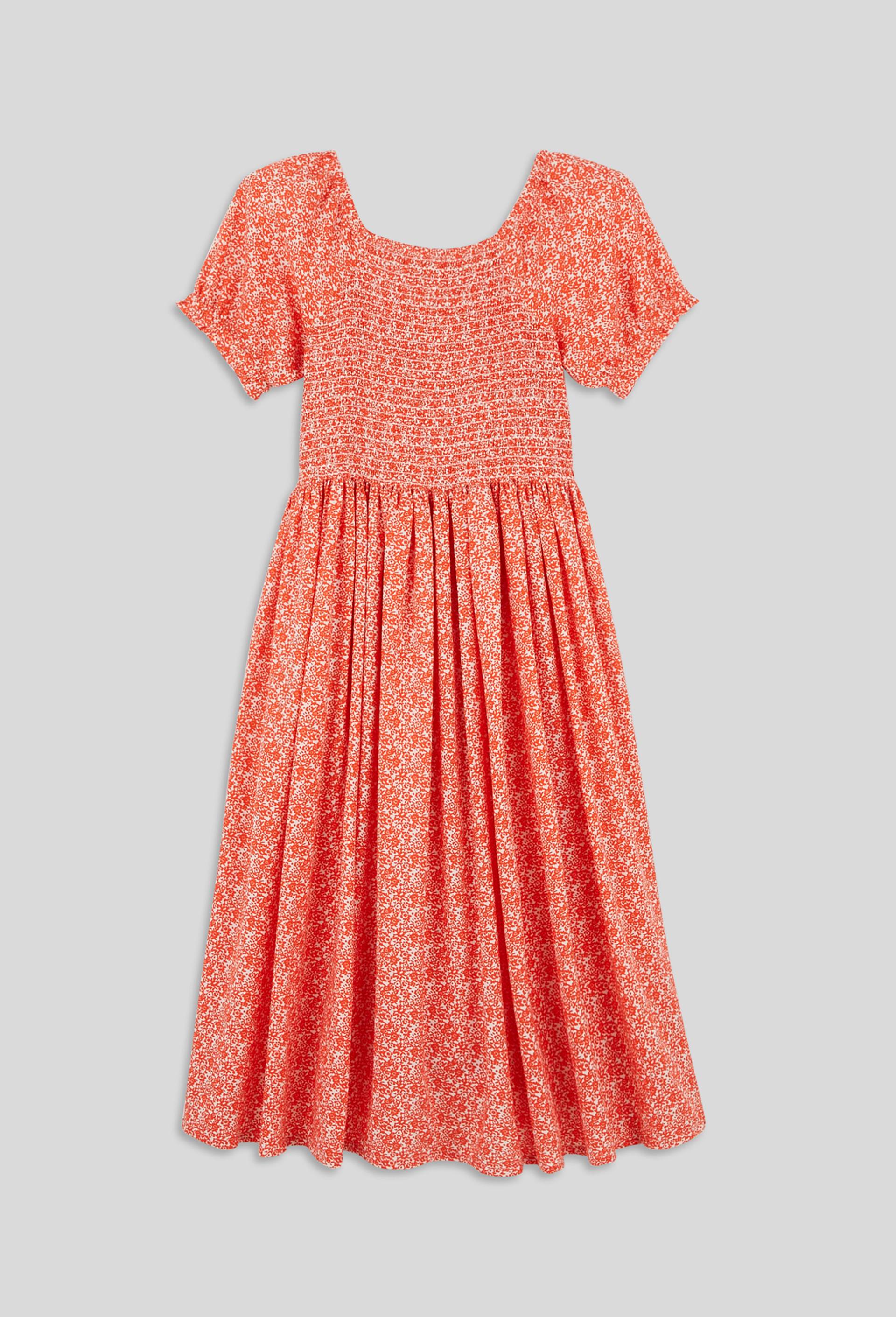 Robe imprimée en viscose, certifié ECOVERO et OEKO-TEX, Orange, large image number 2