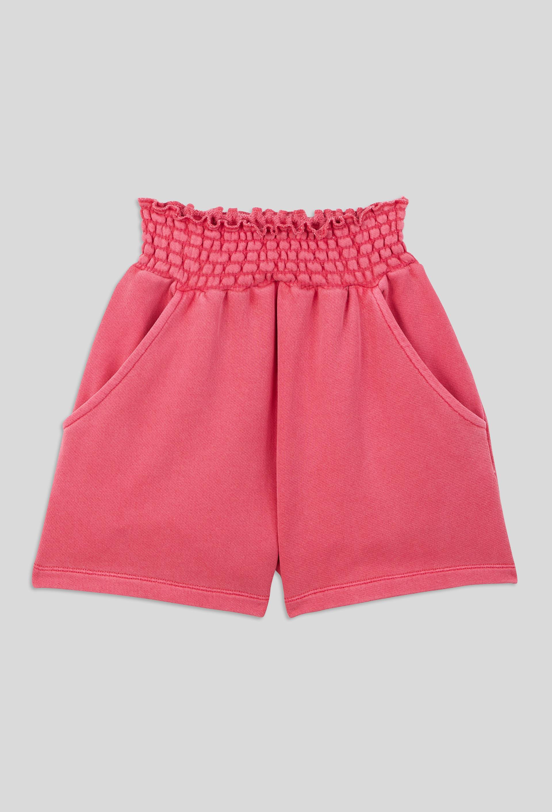 Short en coton molleton bio, certifié OEKO-TEX, Rose, large image number 1