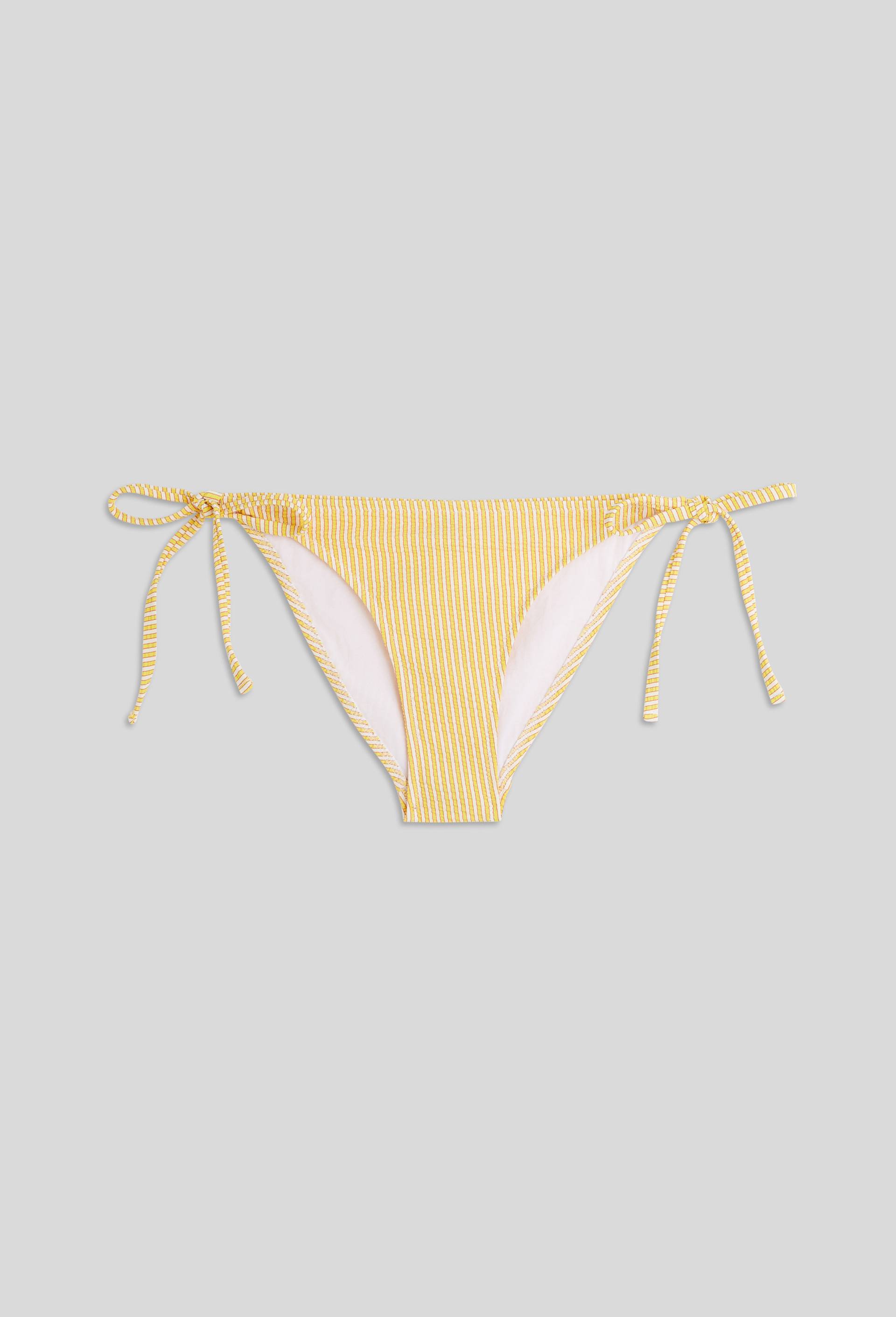 Bas de maillot de bain, Oeko-Tex et mati&egrave;re recycl&eacute;e, Jaune, large image number 2