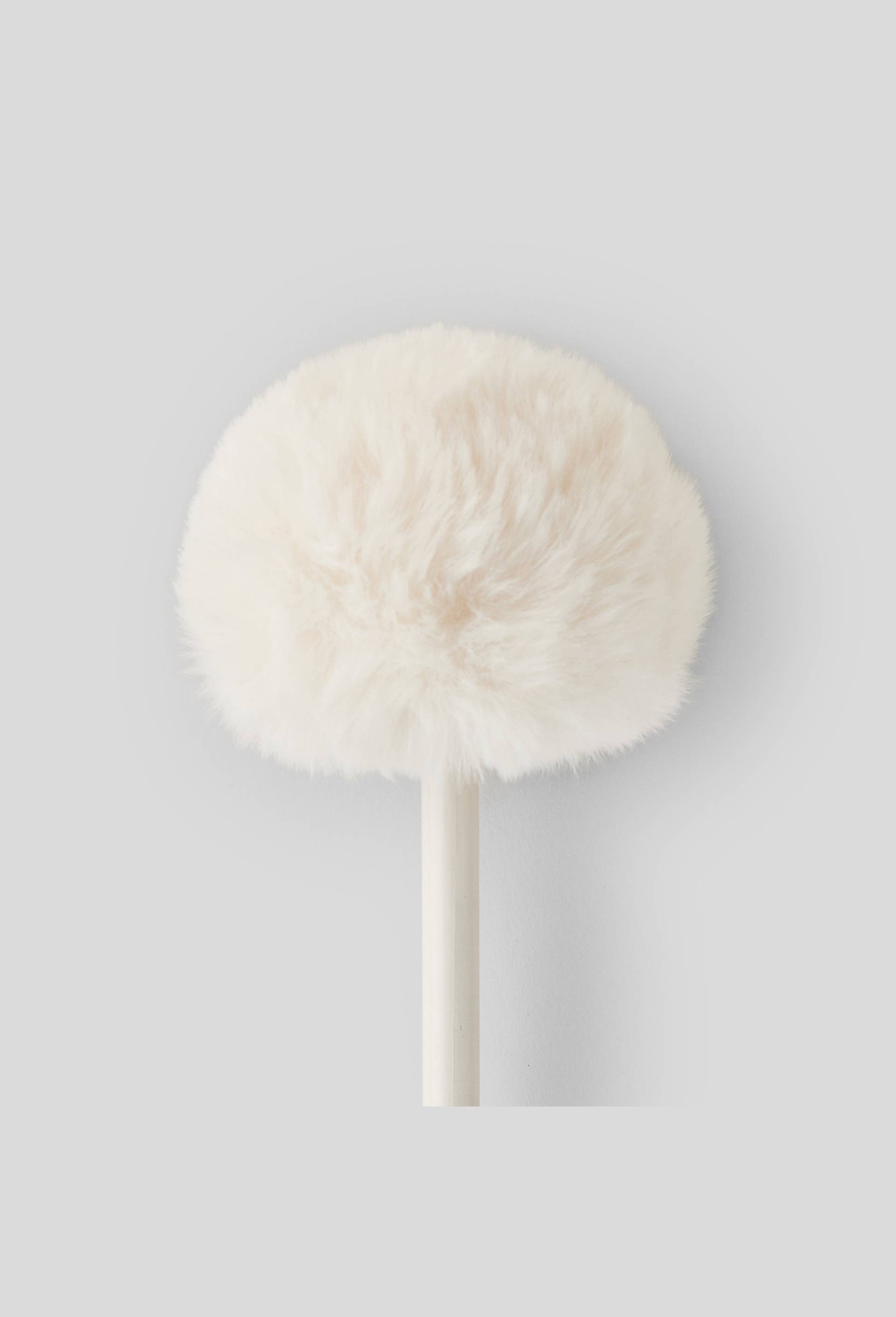 Crayon &agrave; papier avec embout pompon, Blanc, large image number 1