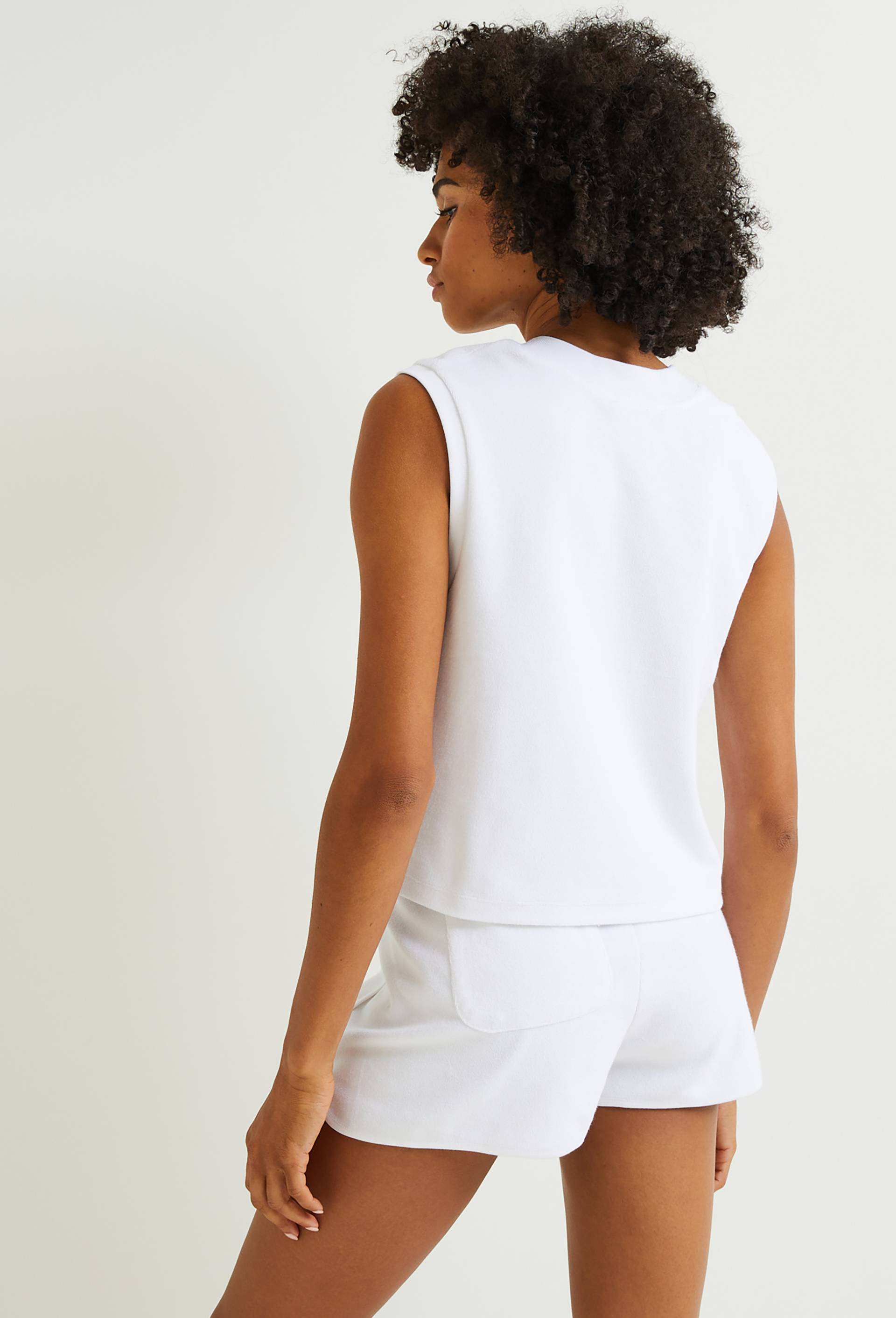 T-shirt en éponge, Blanc, large image number 1.0