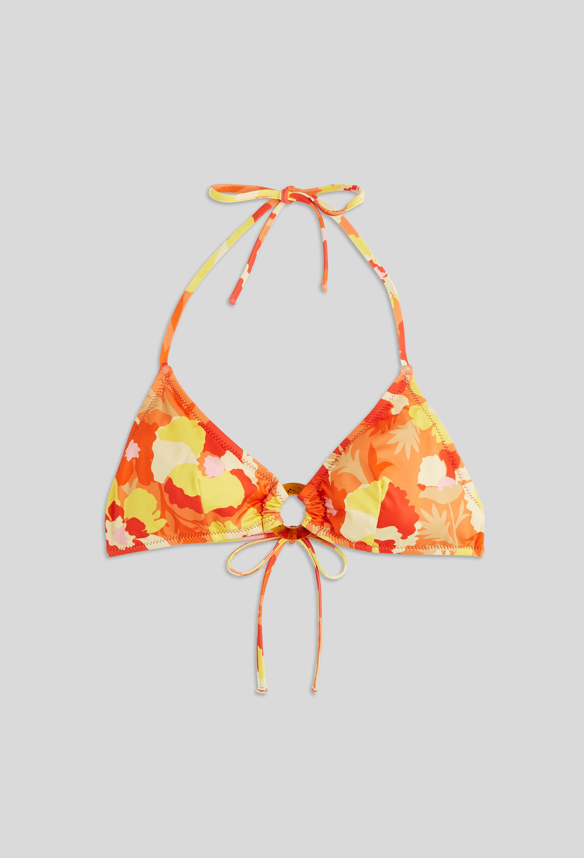 Haut de maillot de bain, Oeko-Tex et mati&egrave;re recycl&eacute;e, Orange, large image number 2