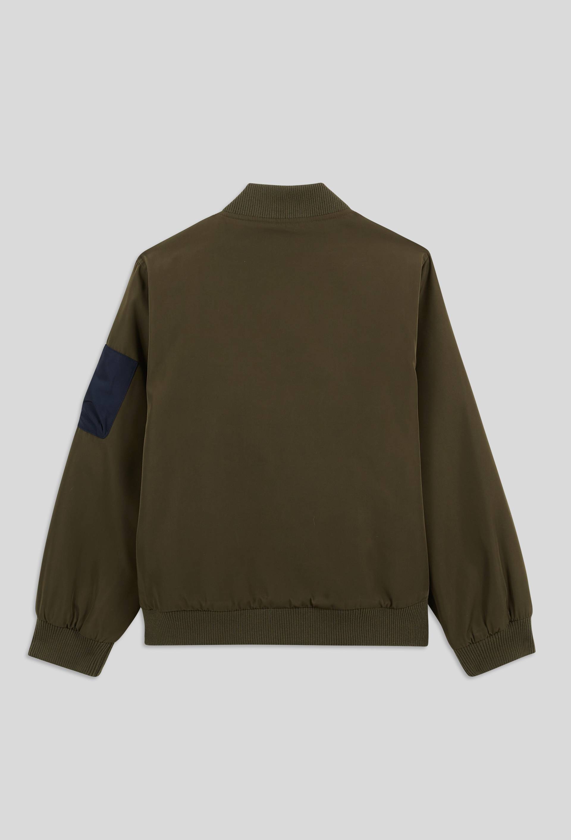 Blouson bomber uni, Vert fonc&eacute;, large image number 1