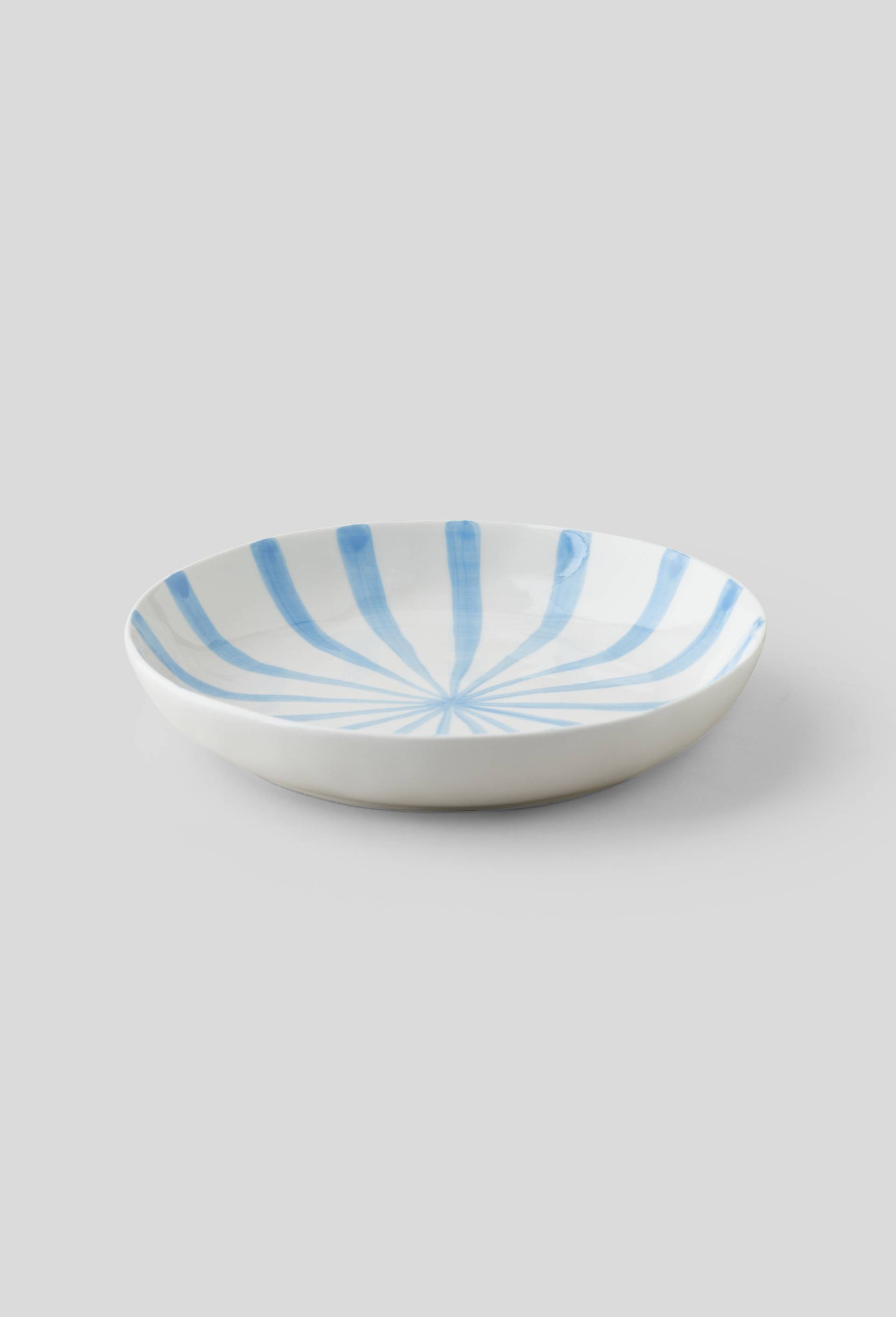 Assiette creuse avec motif, Bleu foncé, large image number 0