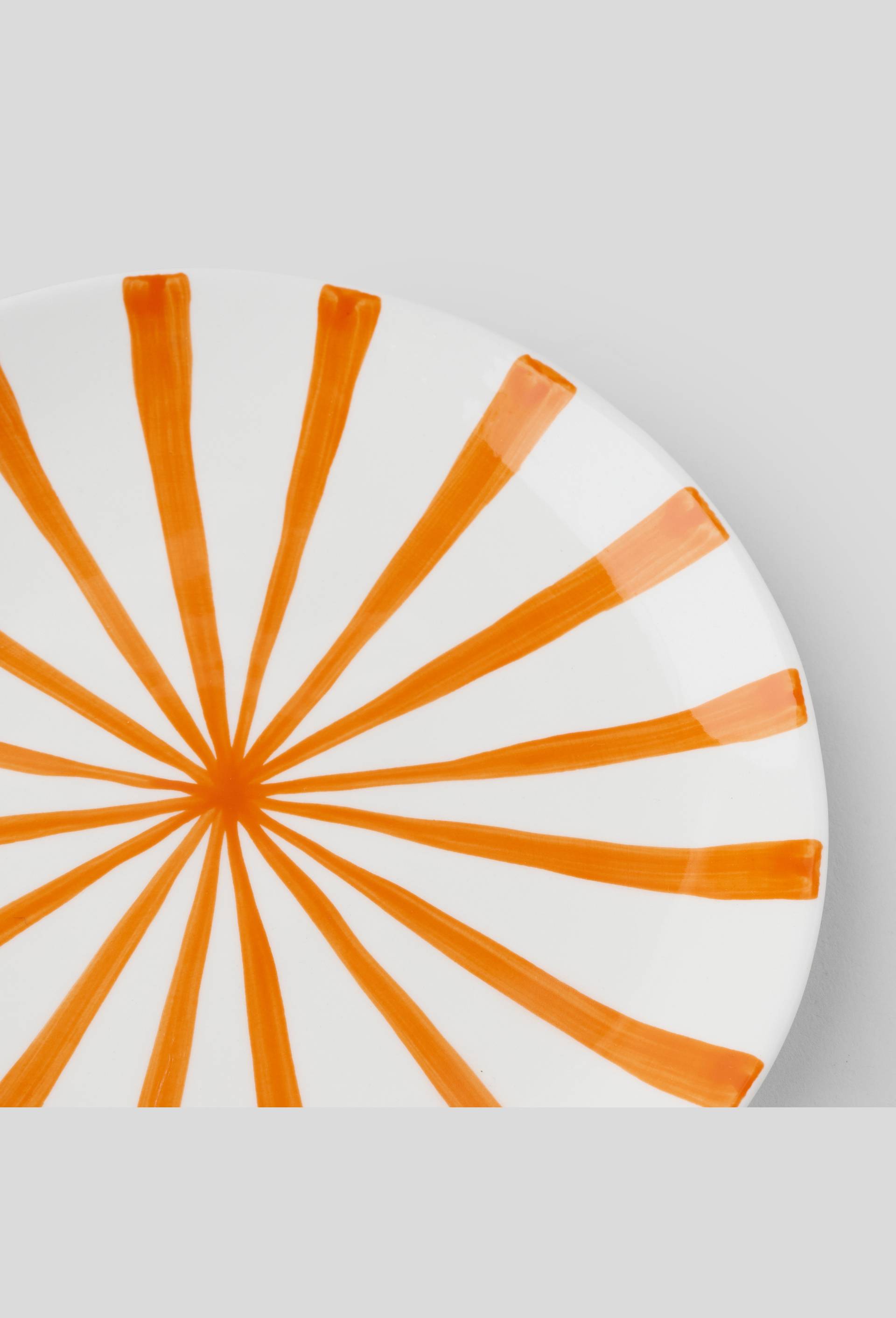 Assiette à dessert avec motif, Orange, large image number 1