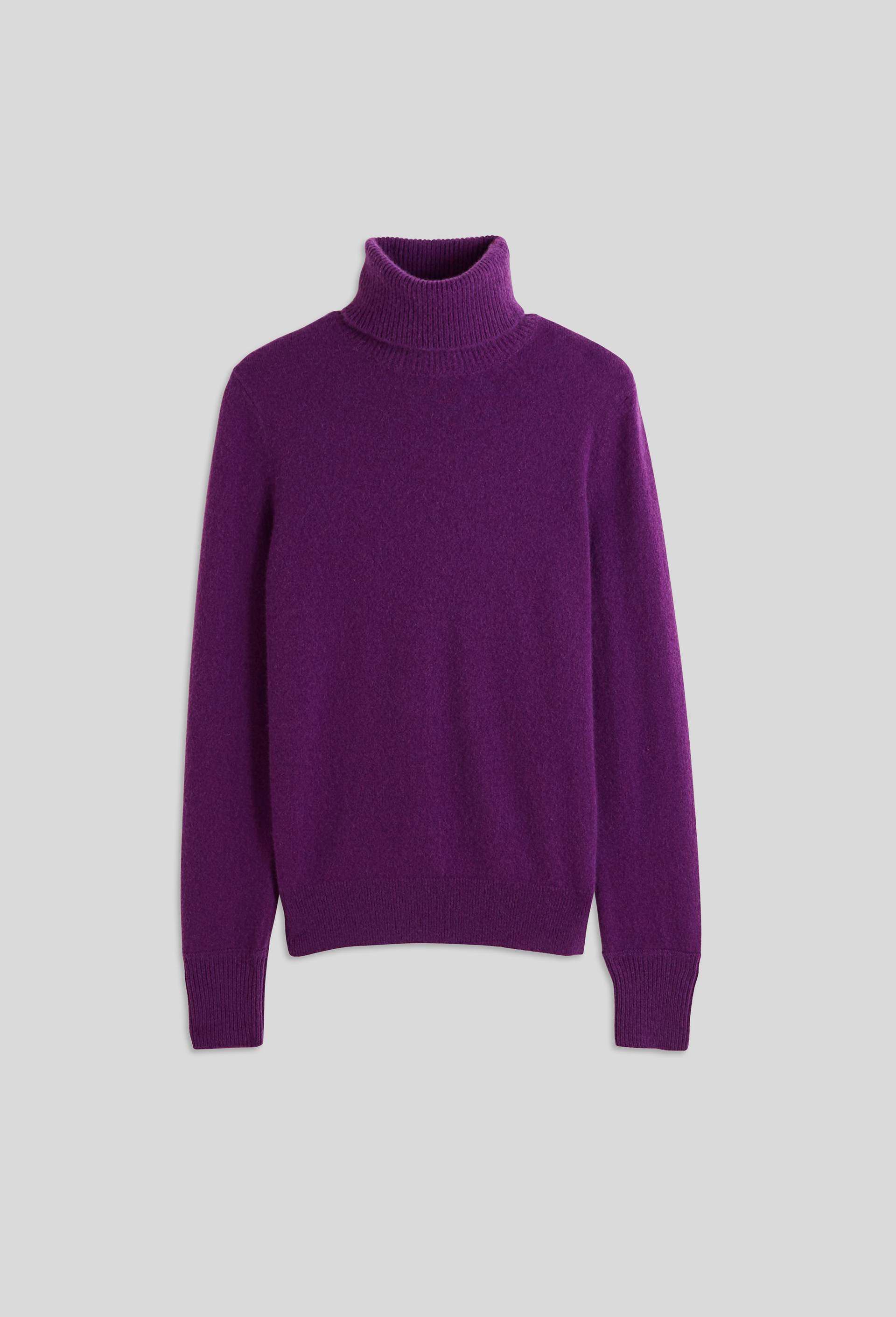 Pull col roulé en cachemire, Violet, large image number 2.0