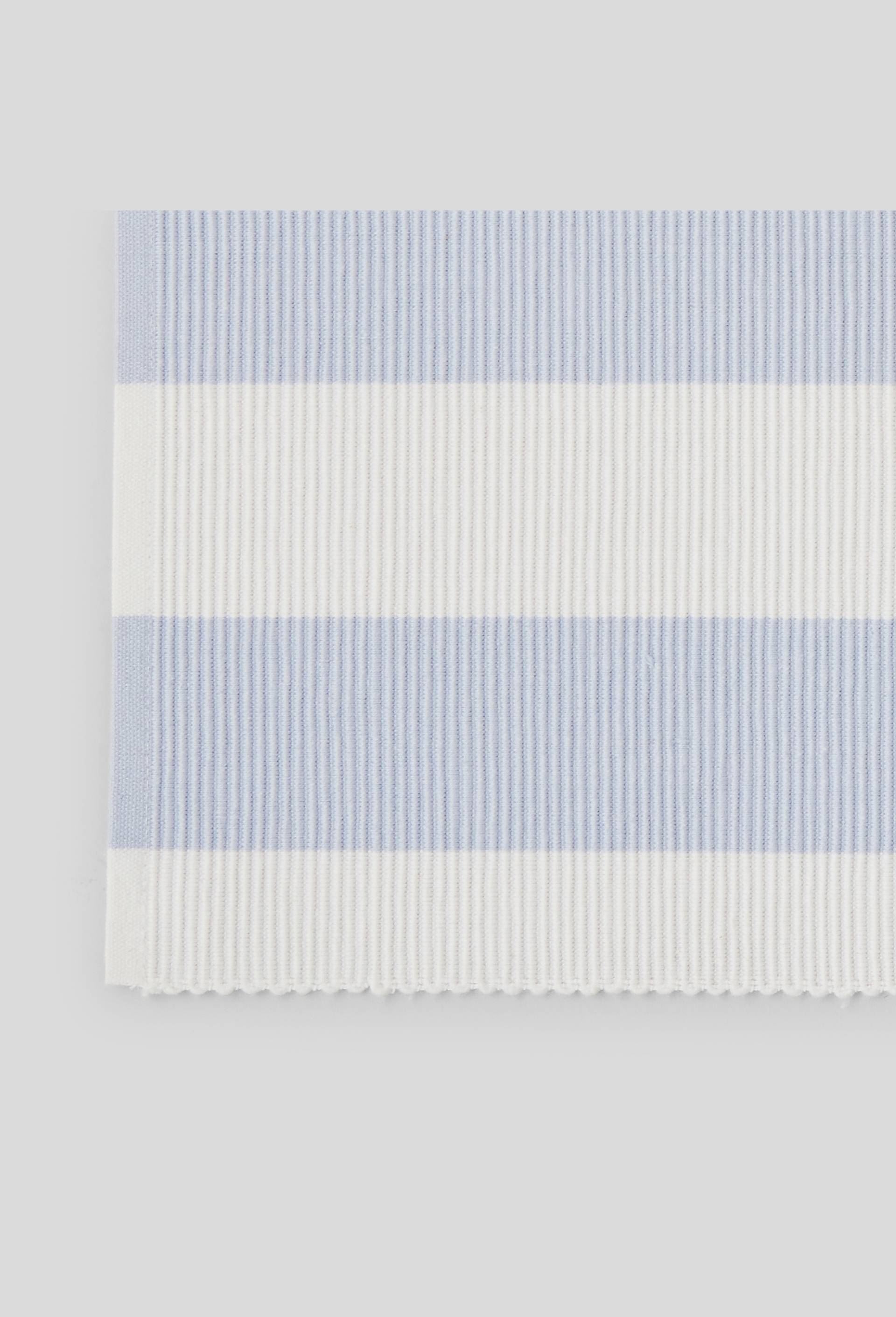 Set de table rayé, 33x48cm, 100% coton, Bleu clair, large image number 1.0