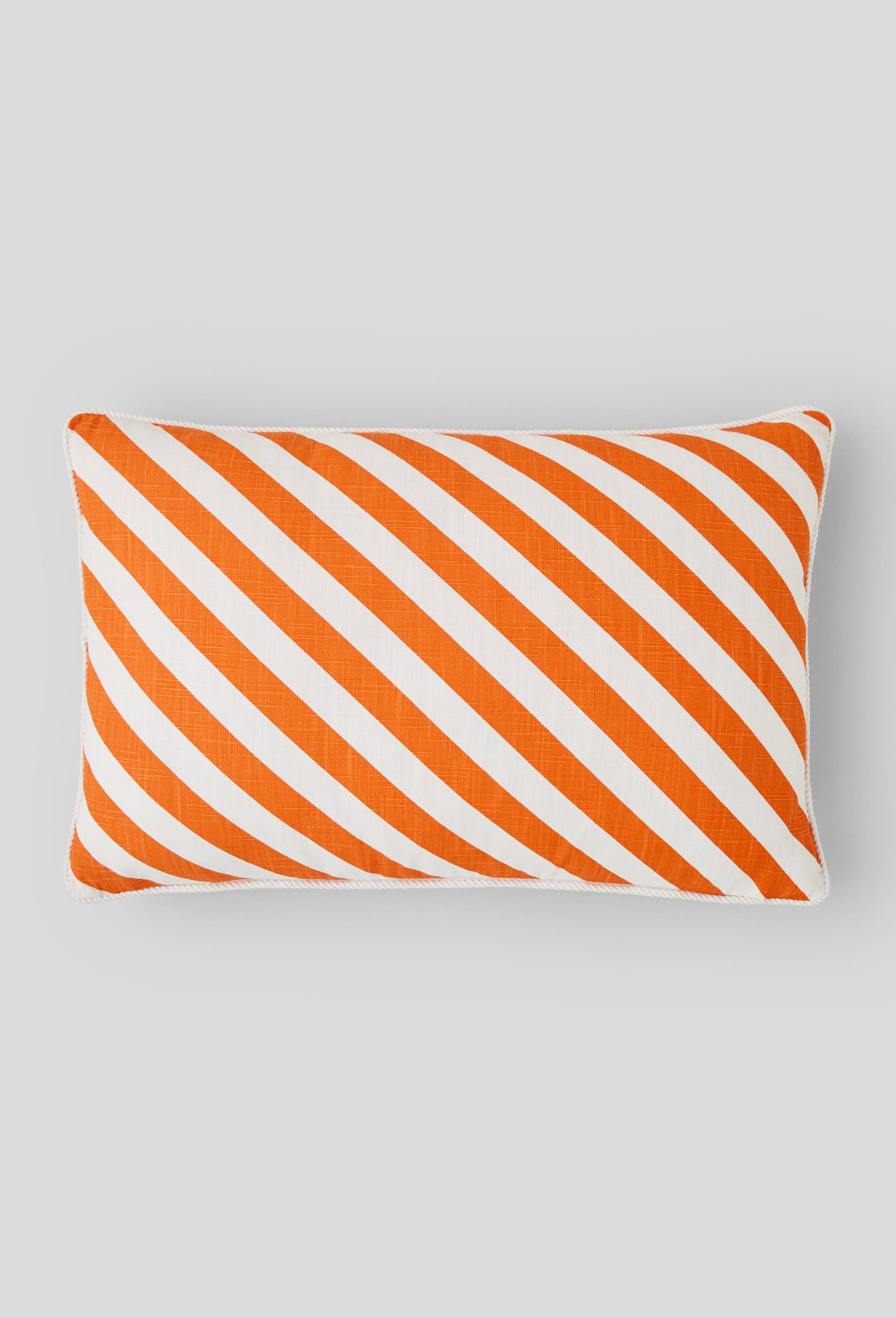 Coussin rectangulaire imprimé, 40x60cm, coton, Orange, large image number 0