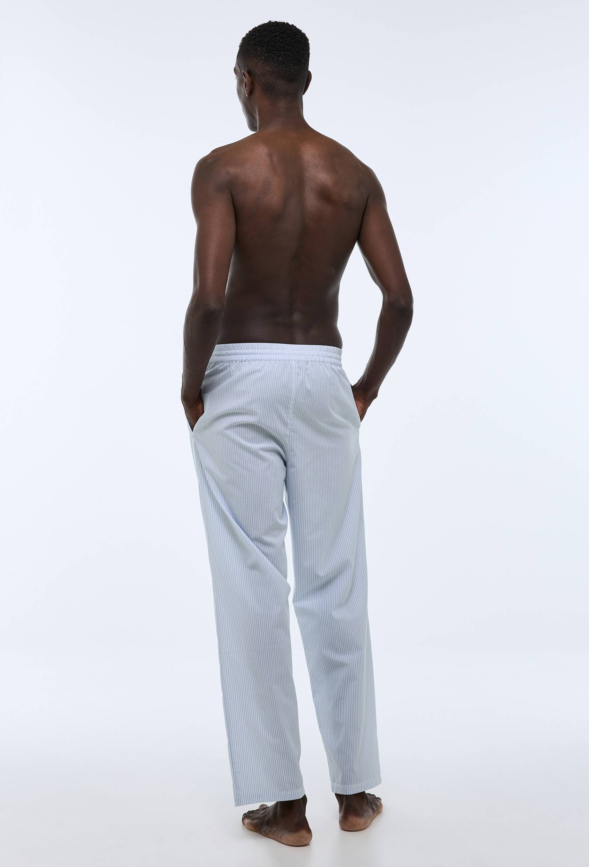Pantalon de pyjama en coton BIO GOTS, Bleu clair, large image number 1.0
