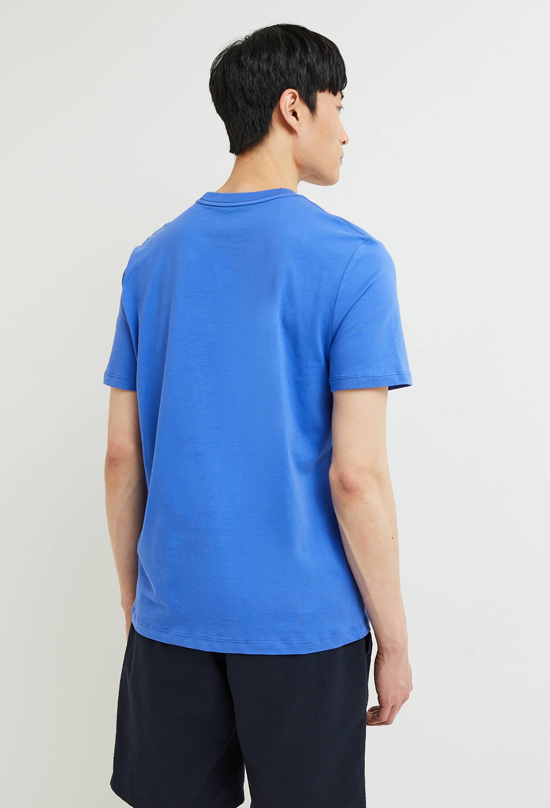 T-shirt manches courtes col rond en coton BIO GOTS, Bleu, large image number 1