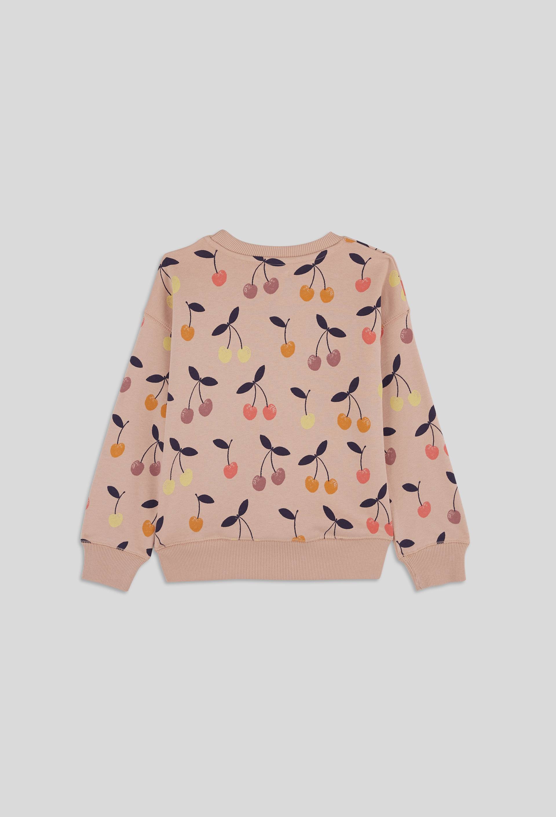Sweat imprimé contenant du coton BIO, certifié OEKO-TEX, Rose clair, large image number 1.0