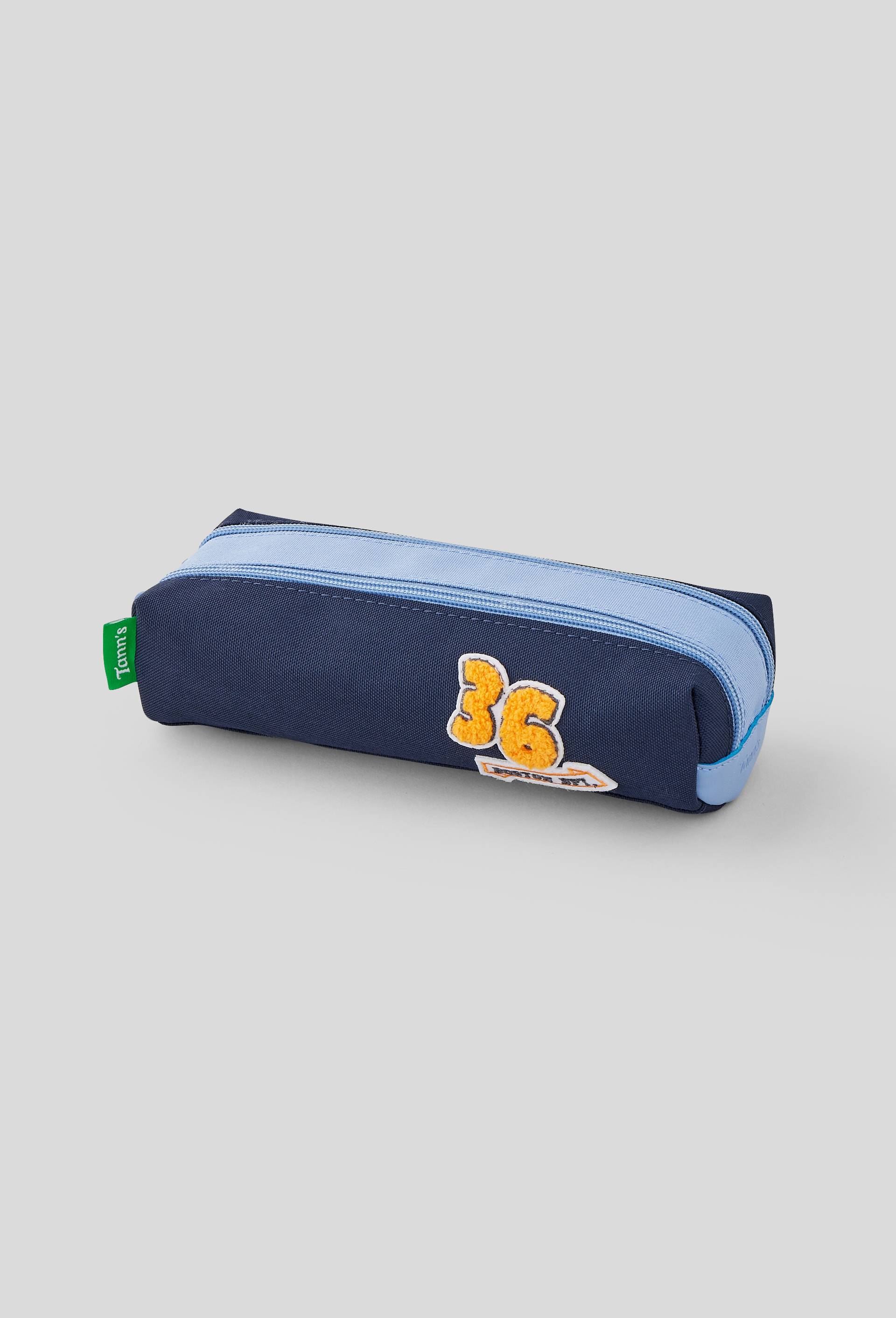Trousse double compartiment, Bleu, large image number 0